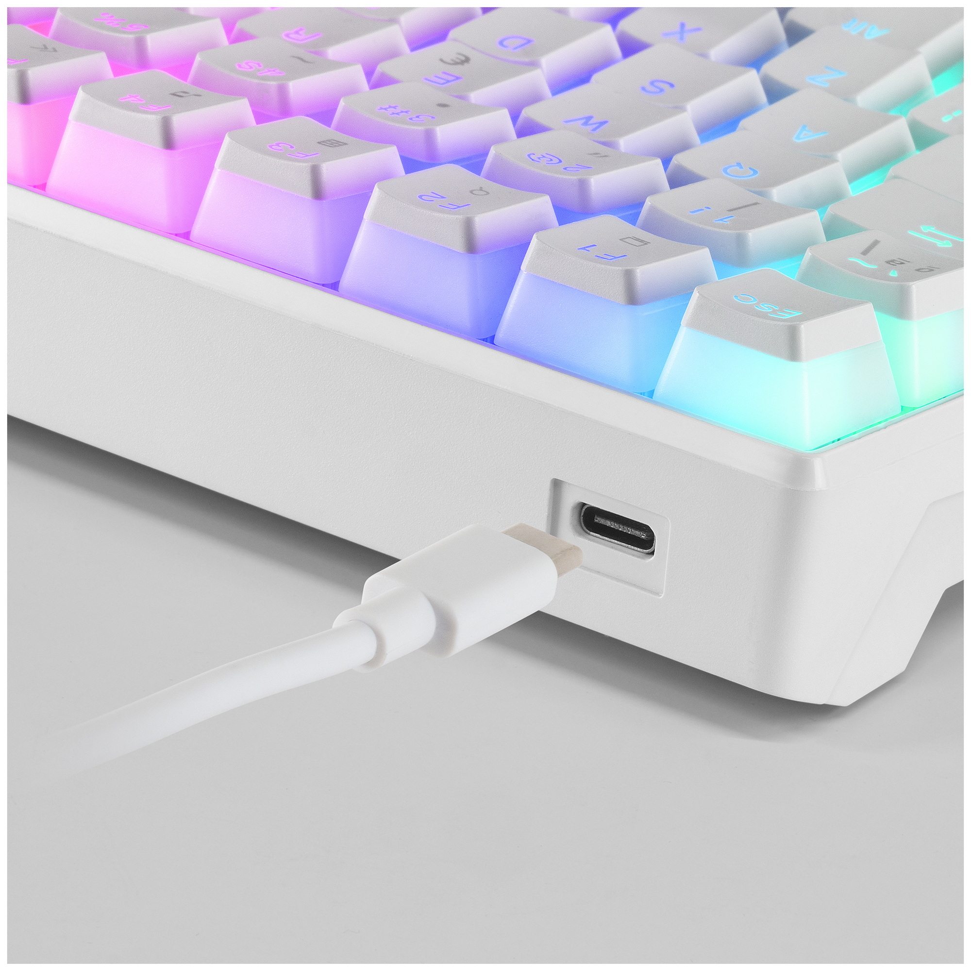 Mars Gaming MKULTRA clavier USB AZERTY Français Blanc - Neuf