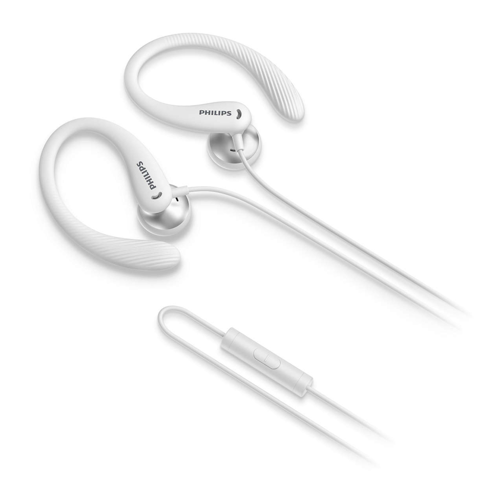 Philips TAA1105WT/00 écouteur/casque Avec fil Crochets auriculaires, Ecouteurs Sports Blanc - Neuf