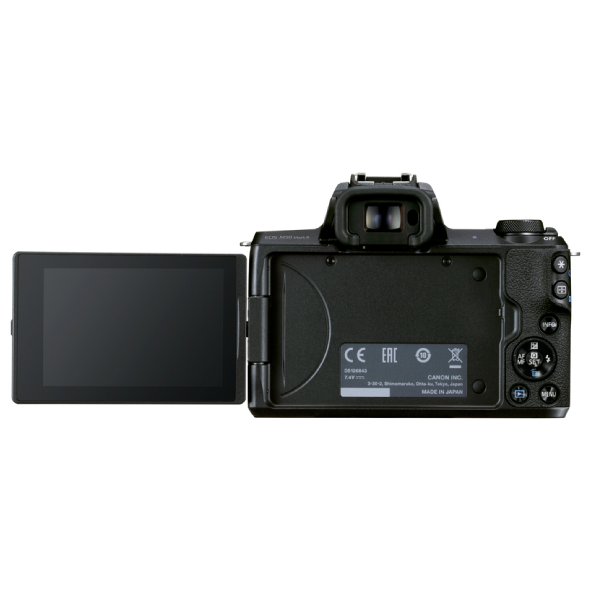 Canon EOS M50 Mark II Boîtier MILC 24,1 MP CMOS 6000 x 4000 pixels Noir - vue 4