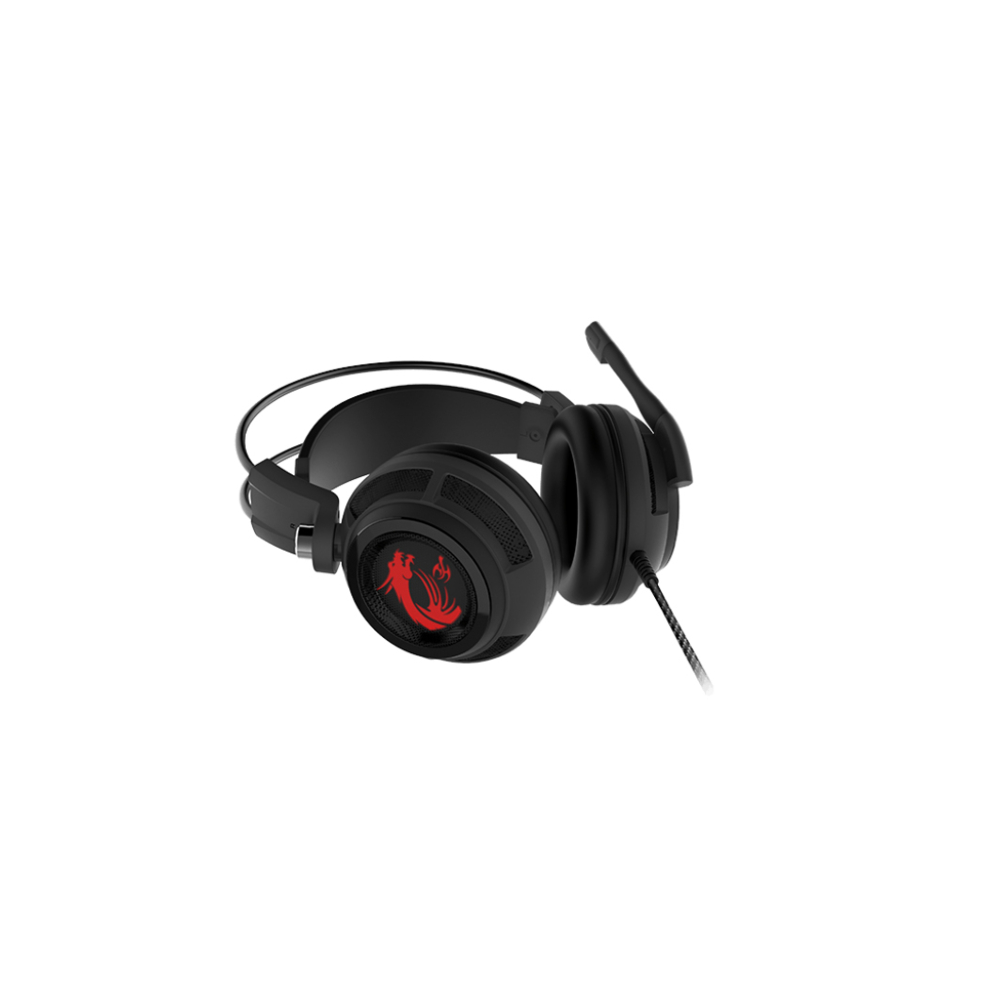 MSI DS502 Casque Avec fil Arceau Jouer Noir, Rouge - Neuf