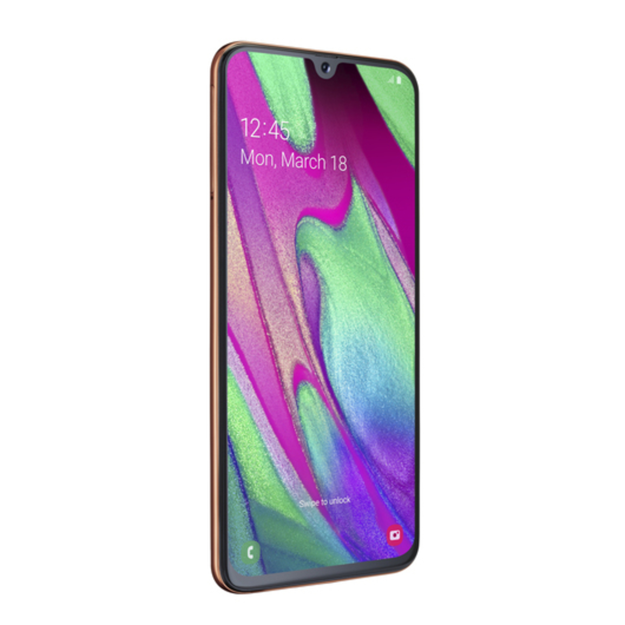 Galaxy A40 (2019) 64 Go, Corail, débloqué - Très bon état