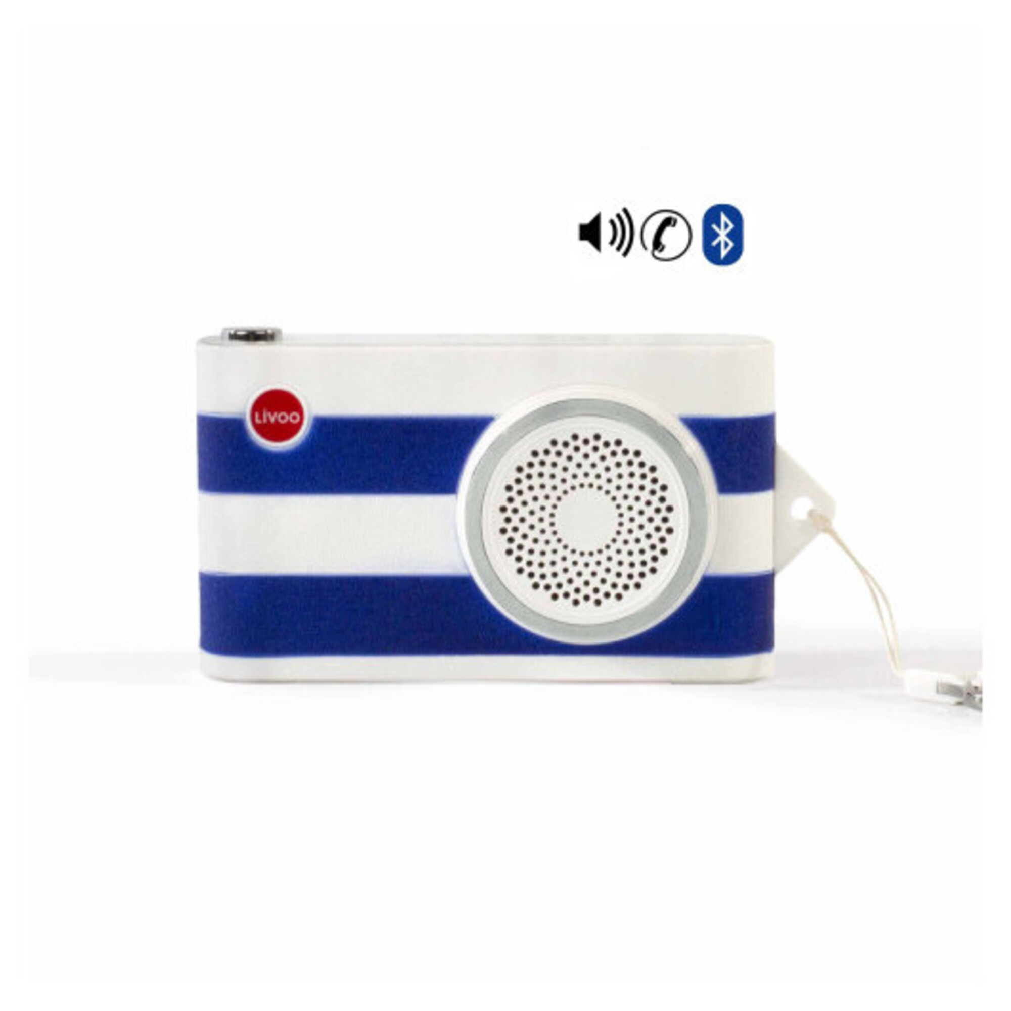 Enceinte nomade Bluetooth 2 en 1 bleue FotoSound - Neuf