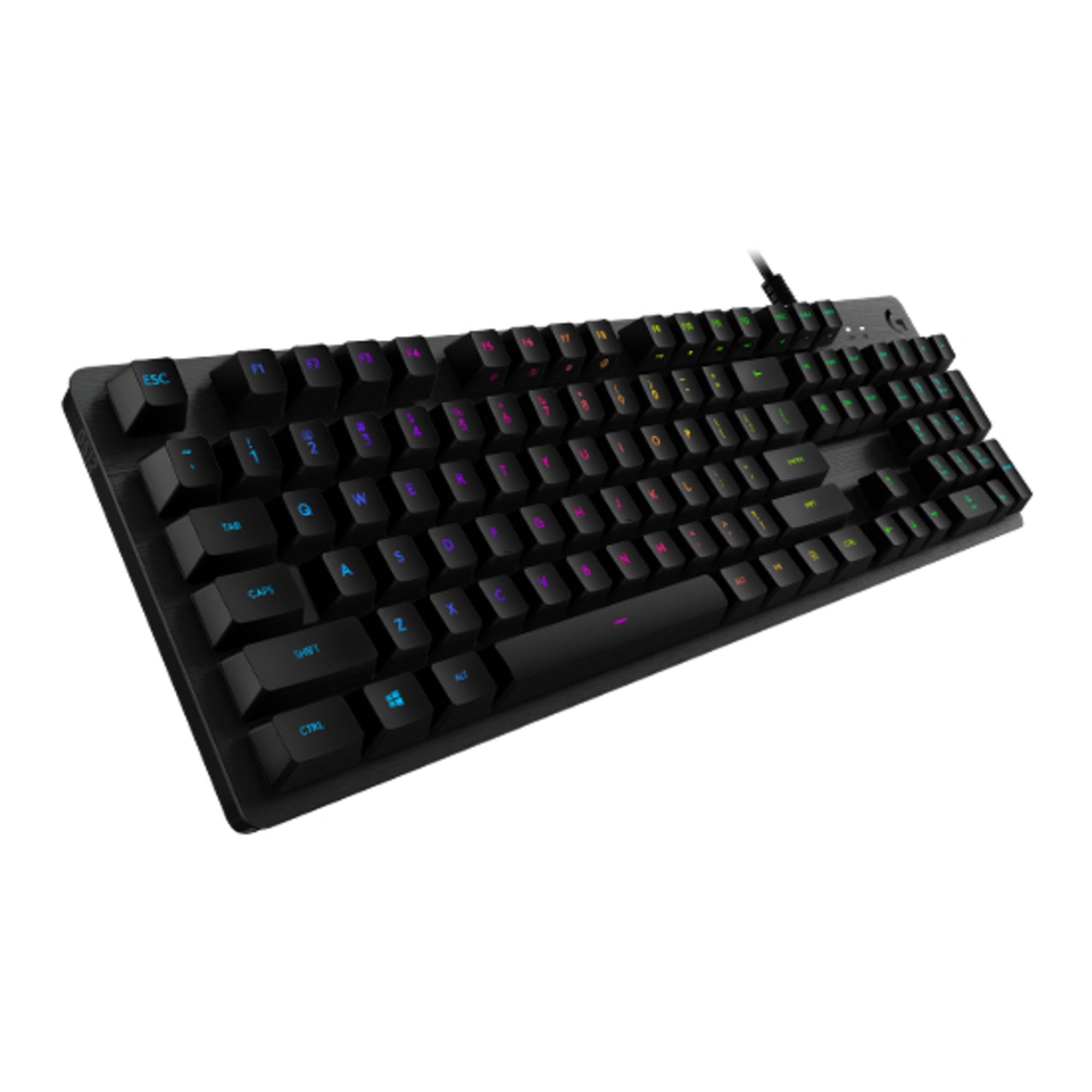 Logitech G G512 CARBON LIGHTSYNC RGB Mechanical Gaming Keyboard with GX Brown switches clavier USB AZERTY Français Charbon - Neuf