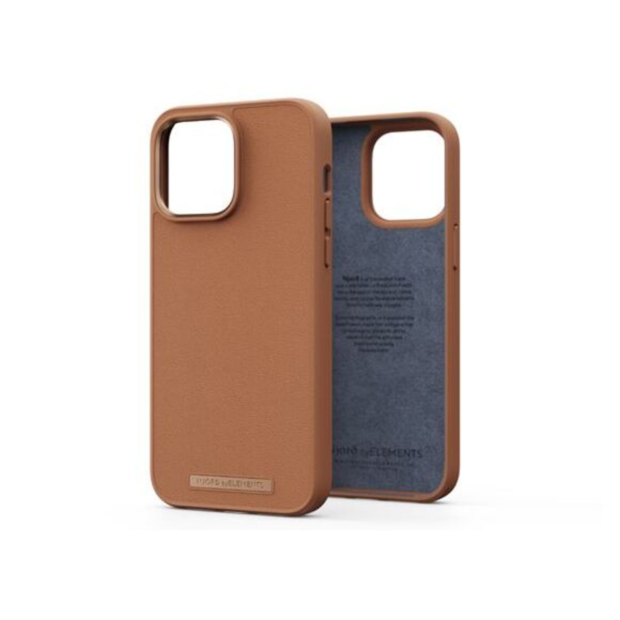 Coque Njord byELEMENTS Genuine Leather pour Apple iPhone 14 Pro Max - Cognac - Neuf