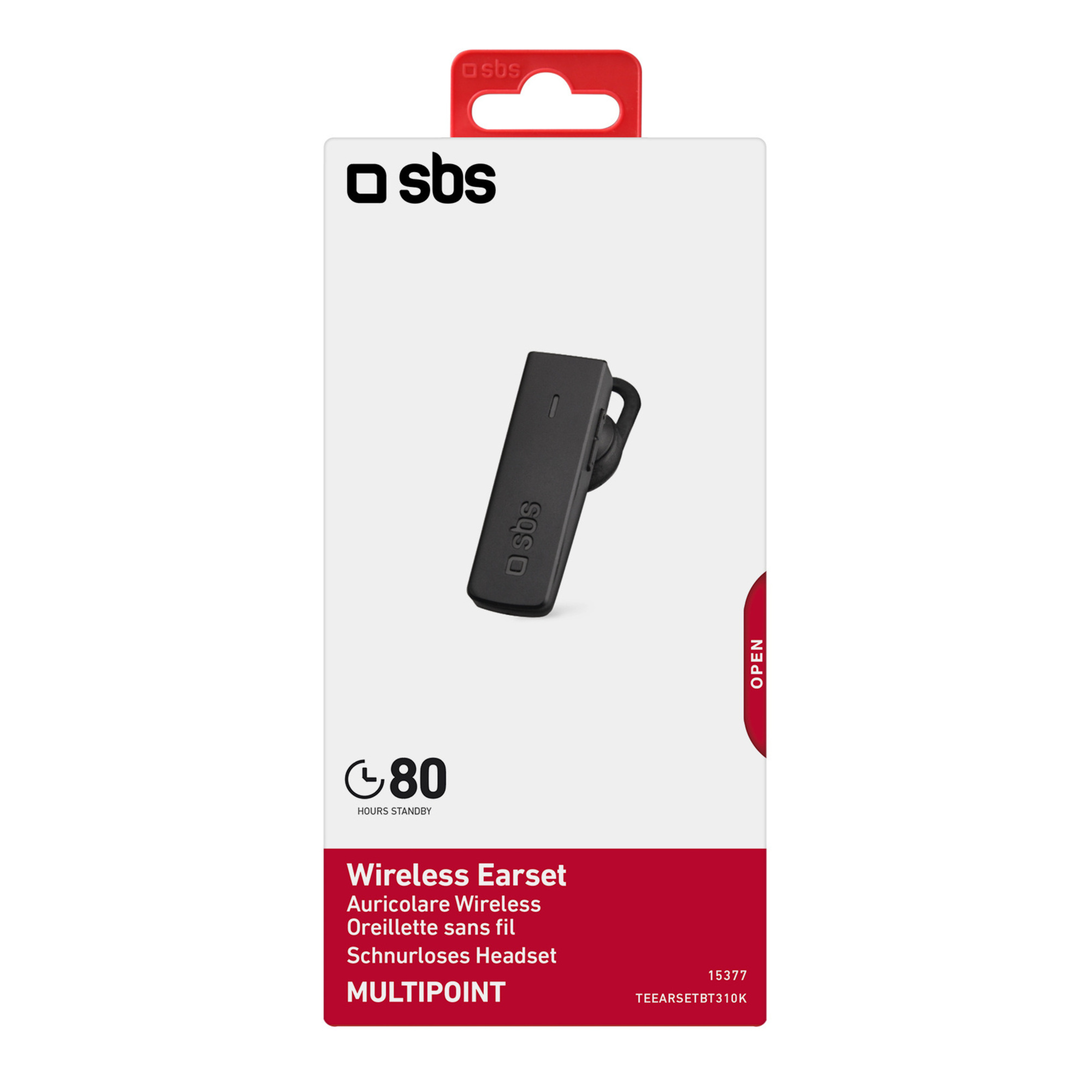 SBS TEEARSETBT310K écouteurcasque Sans fil Crochets auriculaires Ecouteurs AppelsMusique Bluetooth Neuf - vue 2