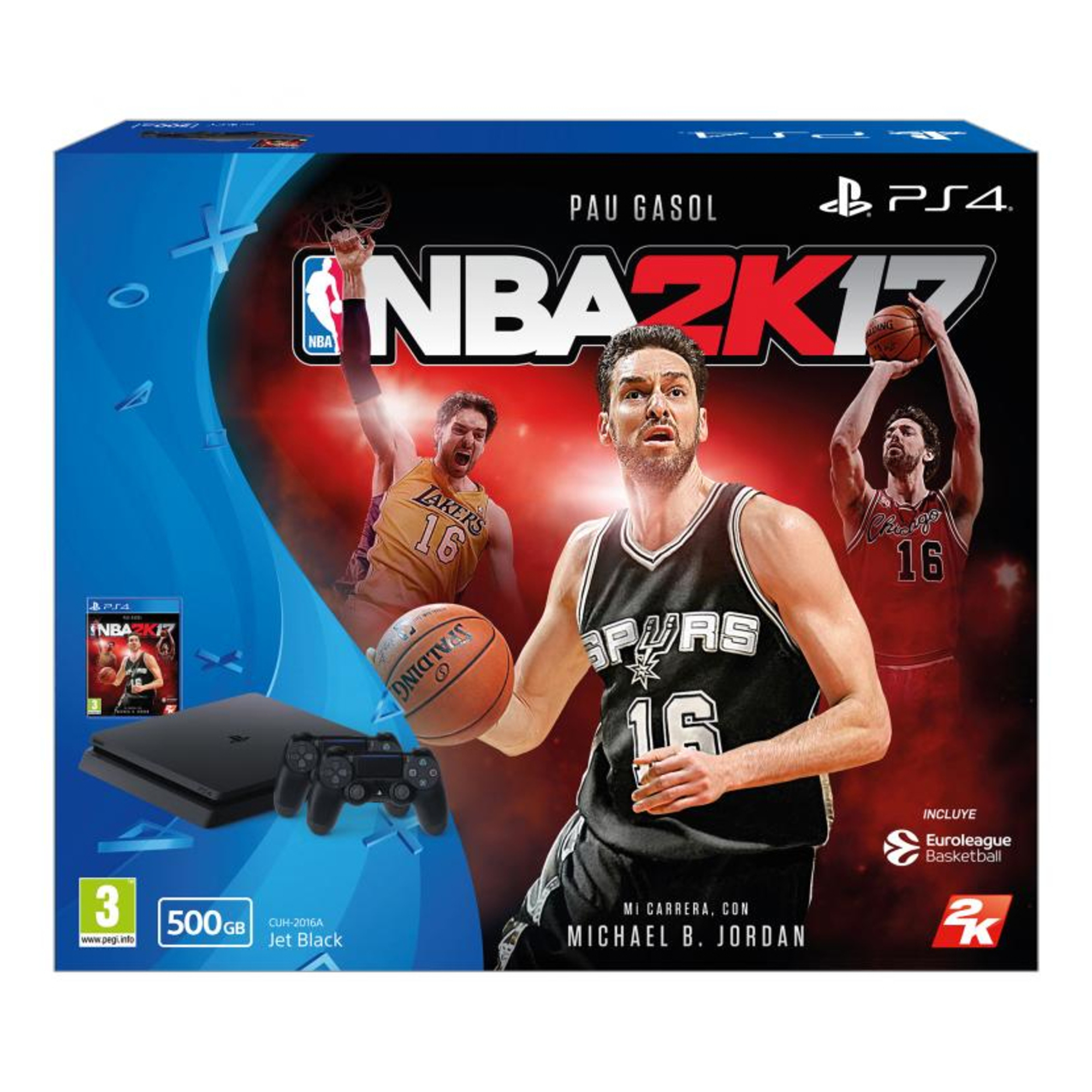 Sony PlayStation 4, NBA 2K17 500 Go Wifi Noir - Très bon état