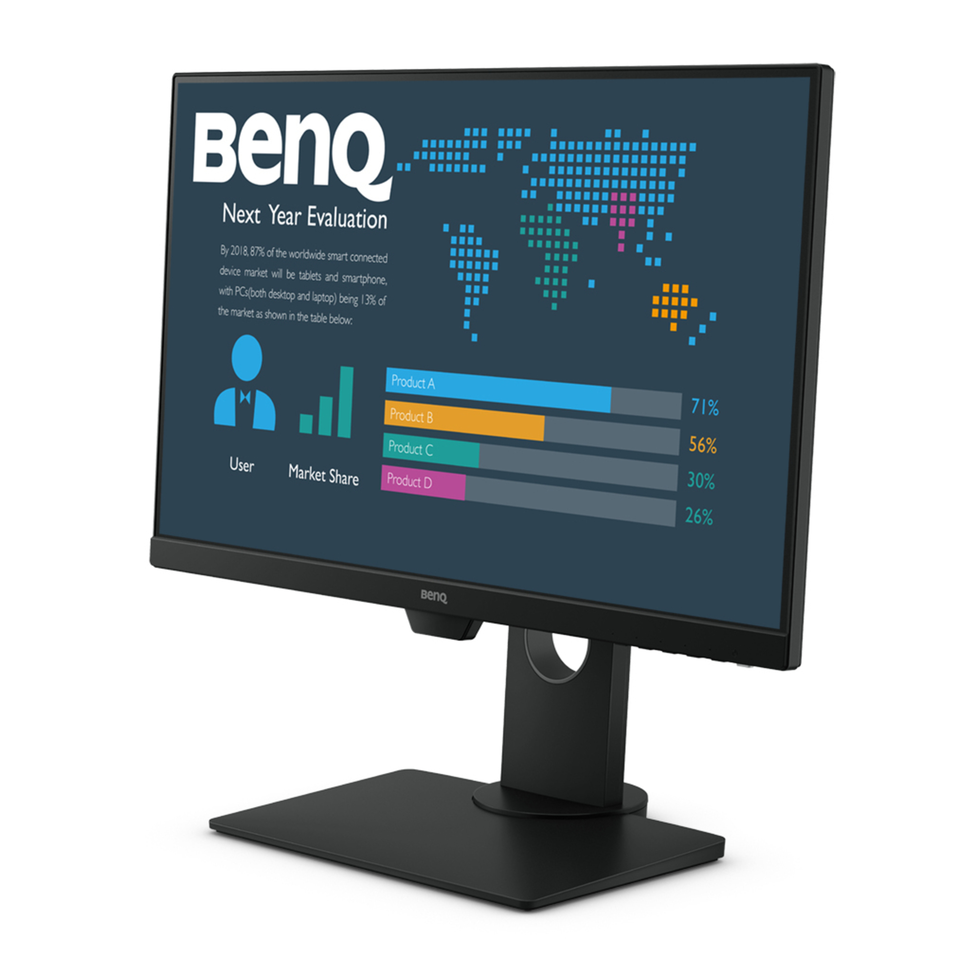 Benq BL2480T 60,5 cm (23.8 ) 1920 x 1080 pixels Full HD LED Noir - Neuf