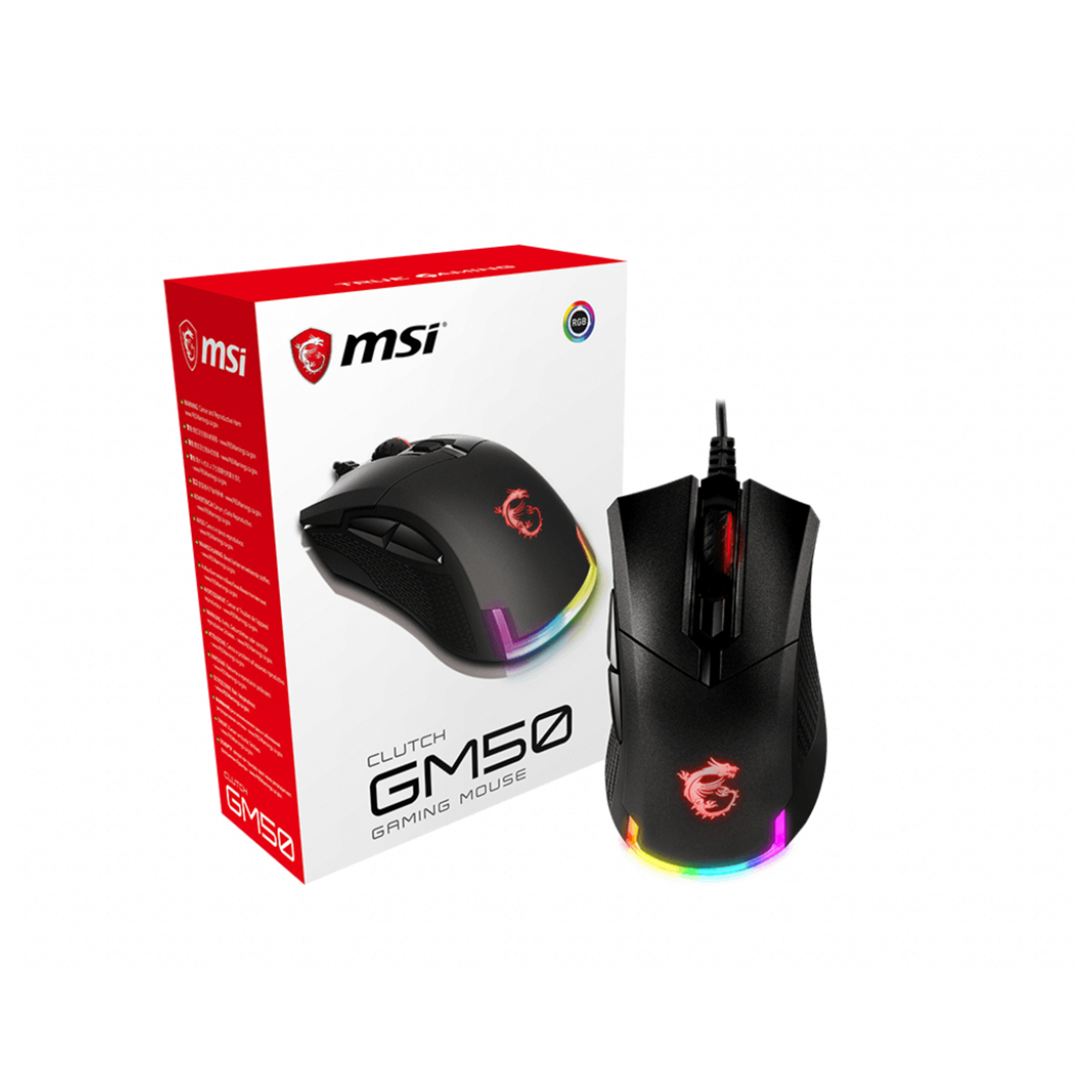 MSI CLUTCH GM50 Jouer Droitier USB Type A Optique 7200 DPI Neuf