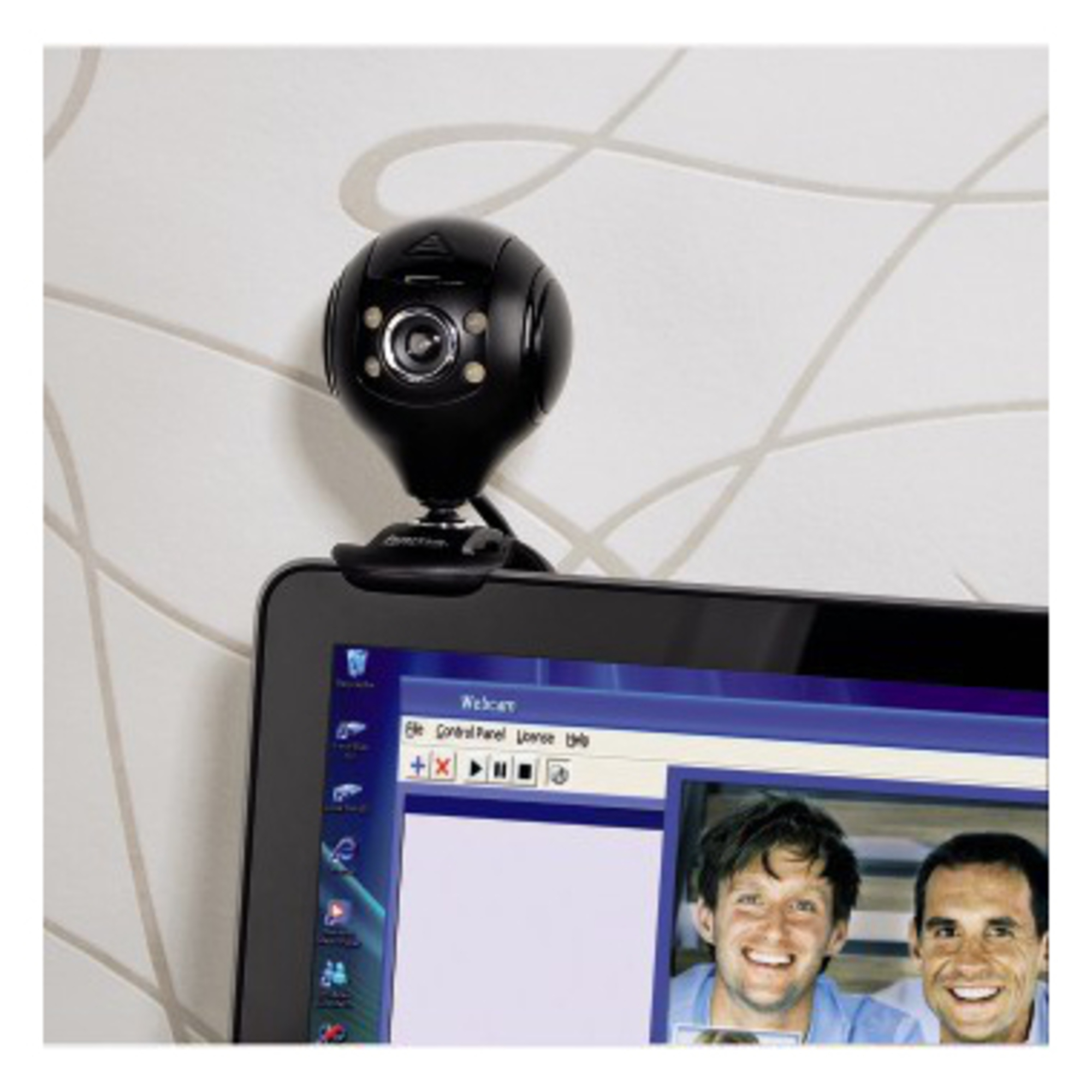 Webcam Hama 00053950 – 1,3 MP, 1280 x 1024 pixels, Microphone Intégré - vue 2