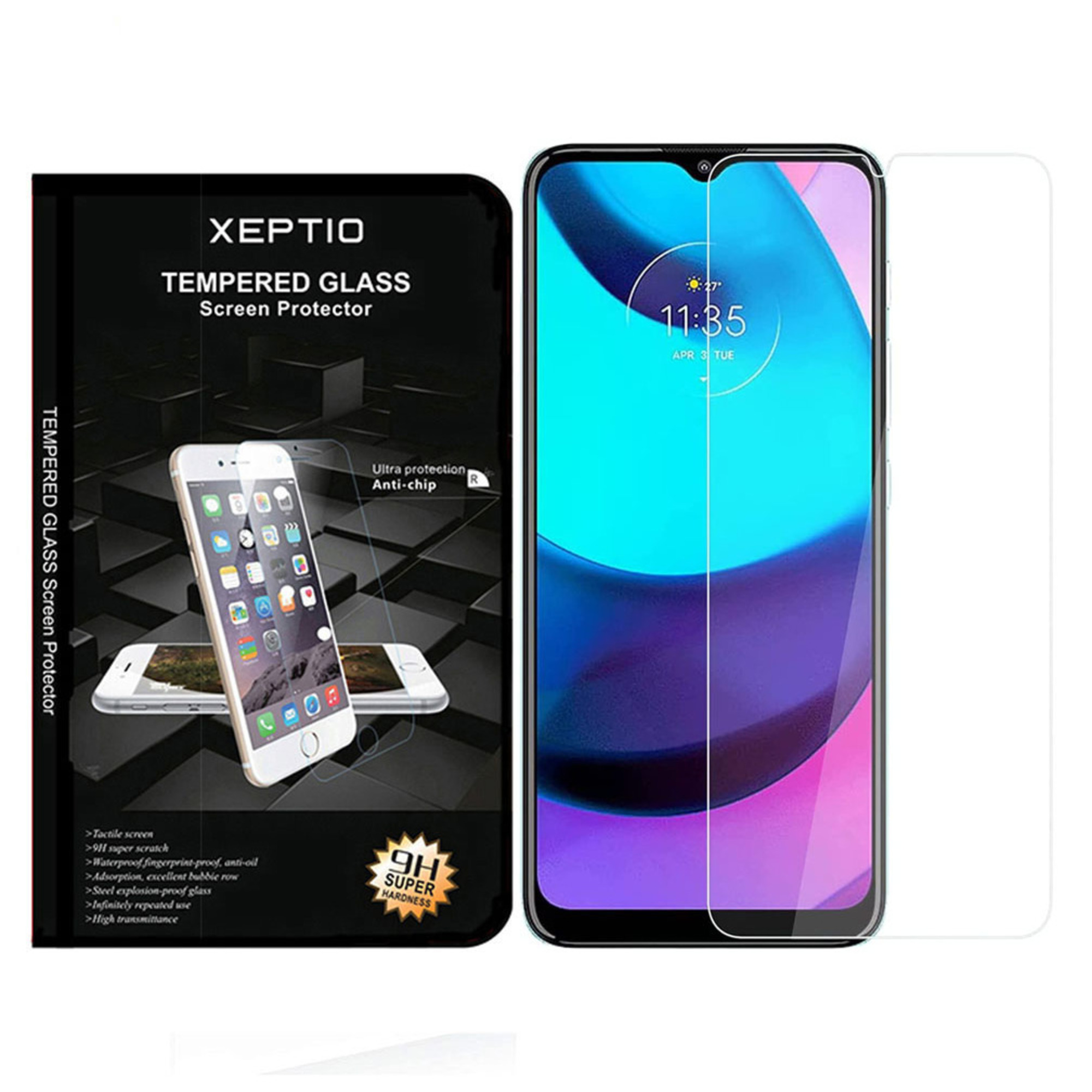 Protection écran Vitre en verre trempé pour Motorola Moto E20  -  XEPTIO - Neuf