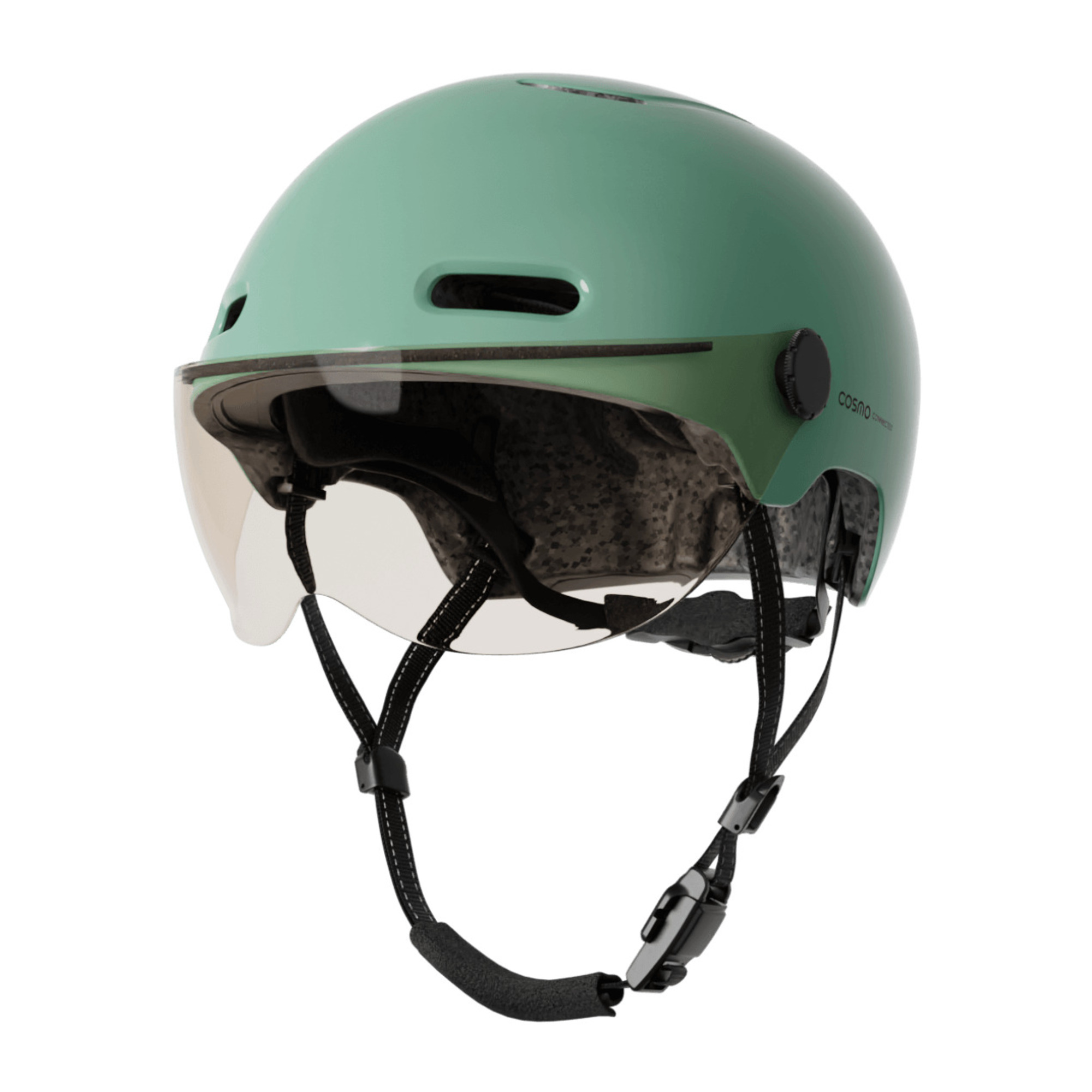 Cosmo Fusion - Casque avec éclairage Vélo Arrière Intelligent et Connecté - Feu Stop, Detection de Chute Automatique, Partage de trajet - Neuf