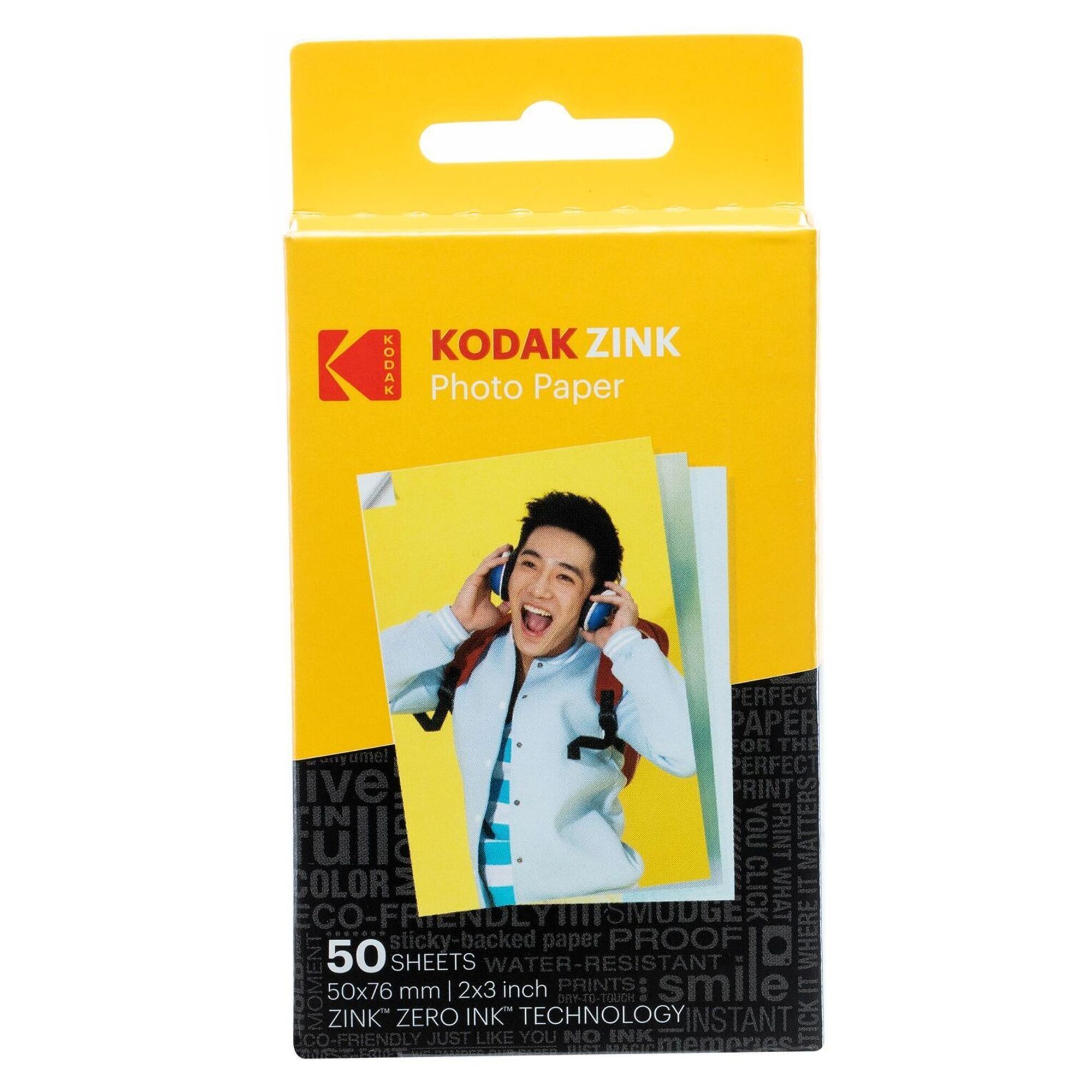 Pack de 50 Papiers photo Instantané Kodak Format 2x3'' - Neuf