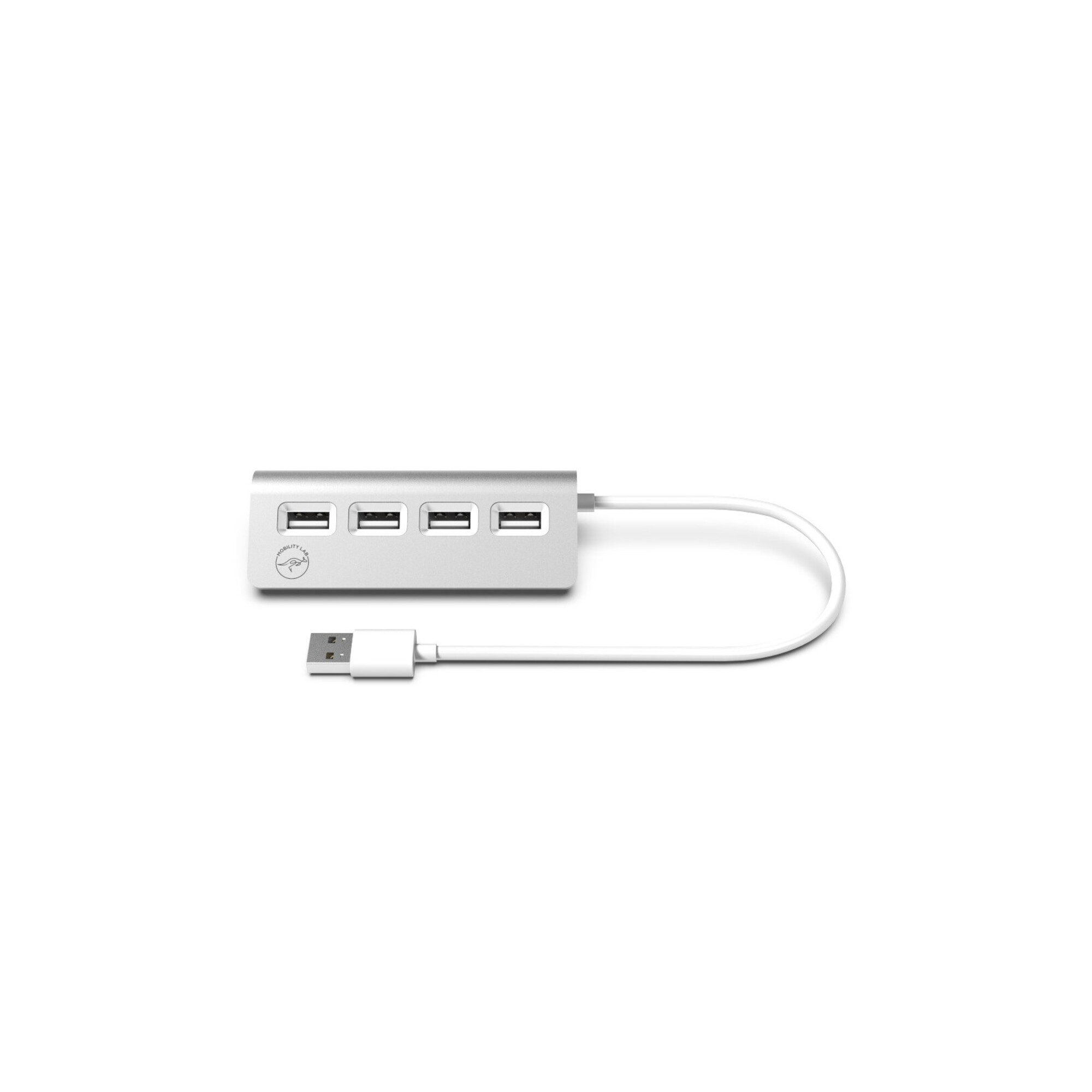 MOBILITY LAB - Hub 4 Ports USB Cylindre USB 2.0 Pour MAC et WINDOWS - Neuf