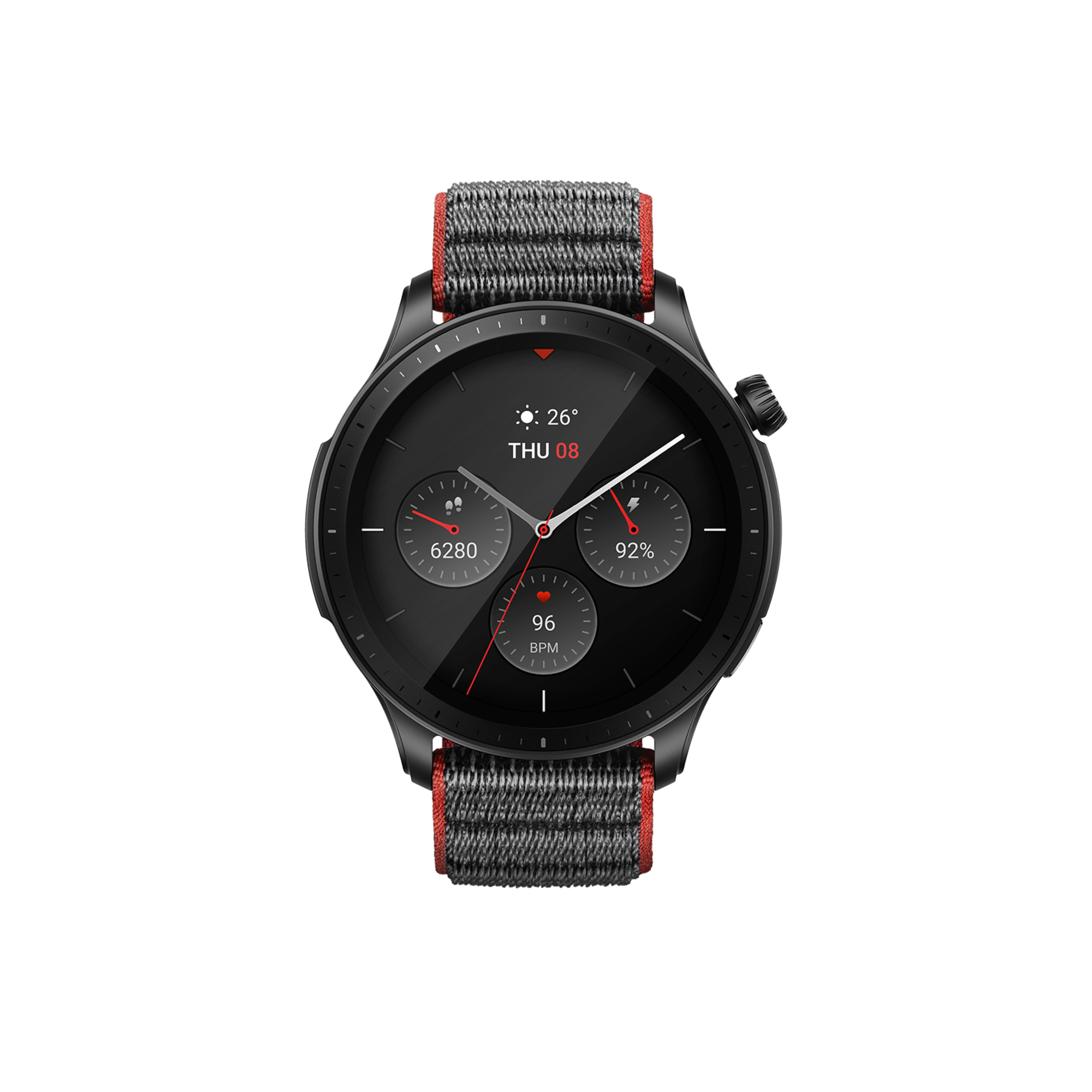 Amazfit GTR 4 3,63 cm (1.43 ) AMOLED 46 mm Numérique 466 x 466 pixels Écran tactile Gris GPS (satellite) - Neuf