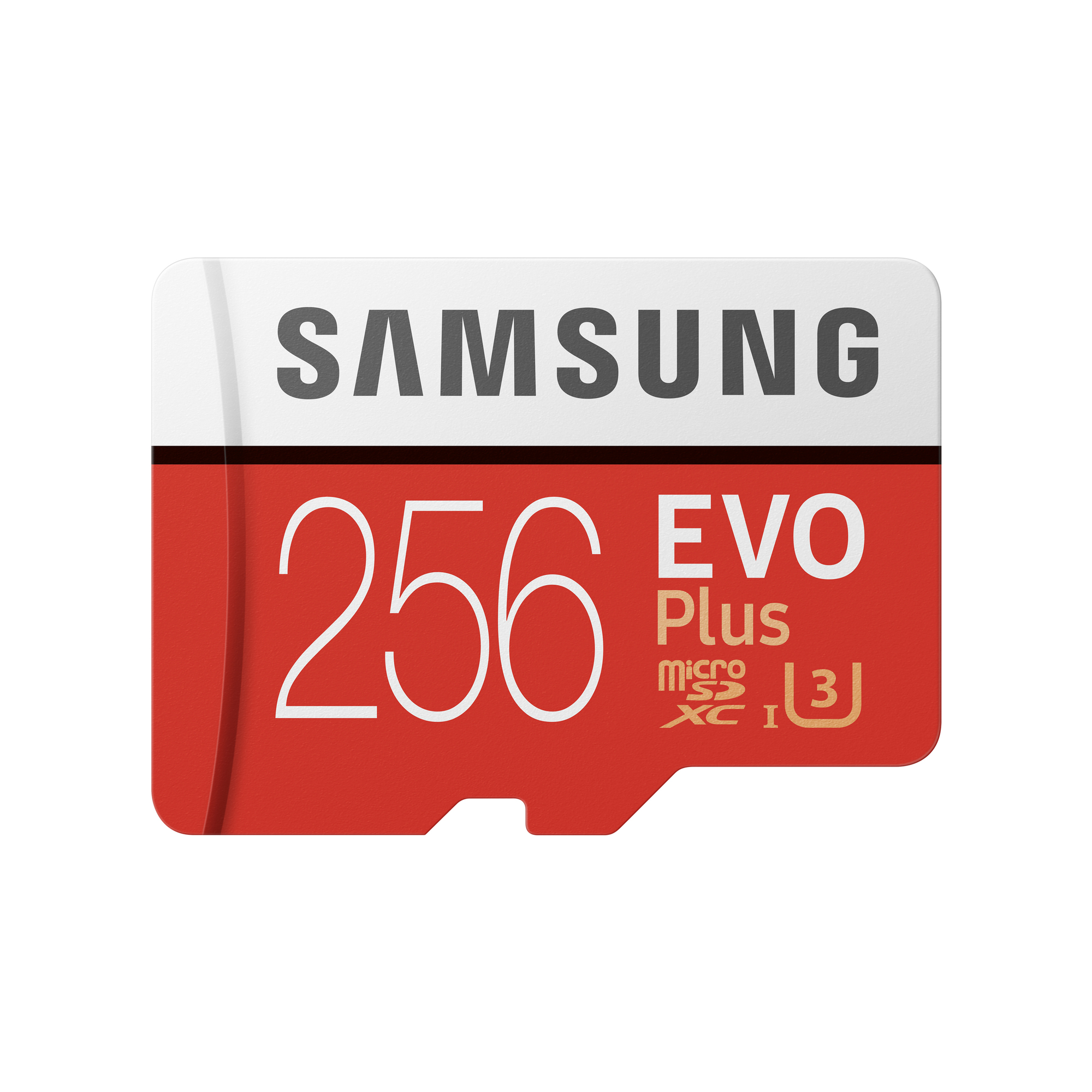 Samsung EVO Plus MB MC256HA Carte mémoire flash adaptateur microSDXC vers SD inclus e UHS I U3 / Class10 microSDXC UHS I - vue 2