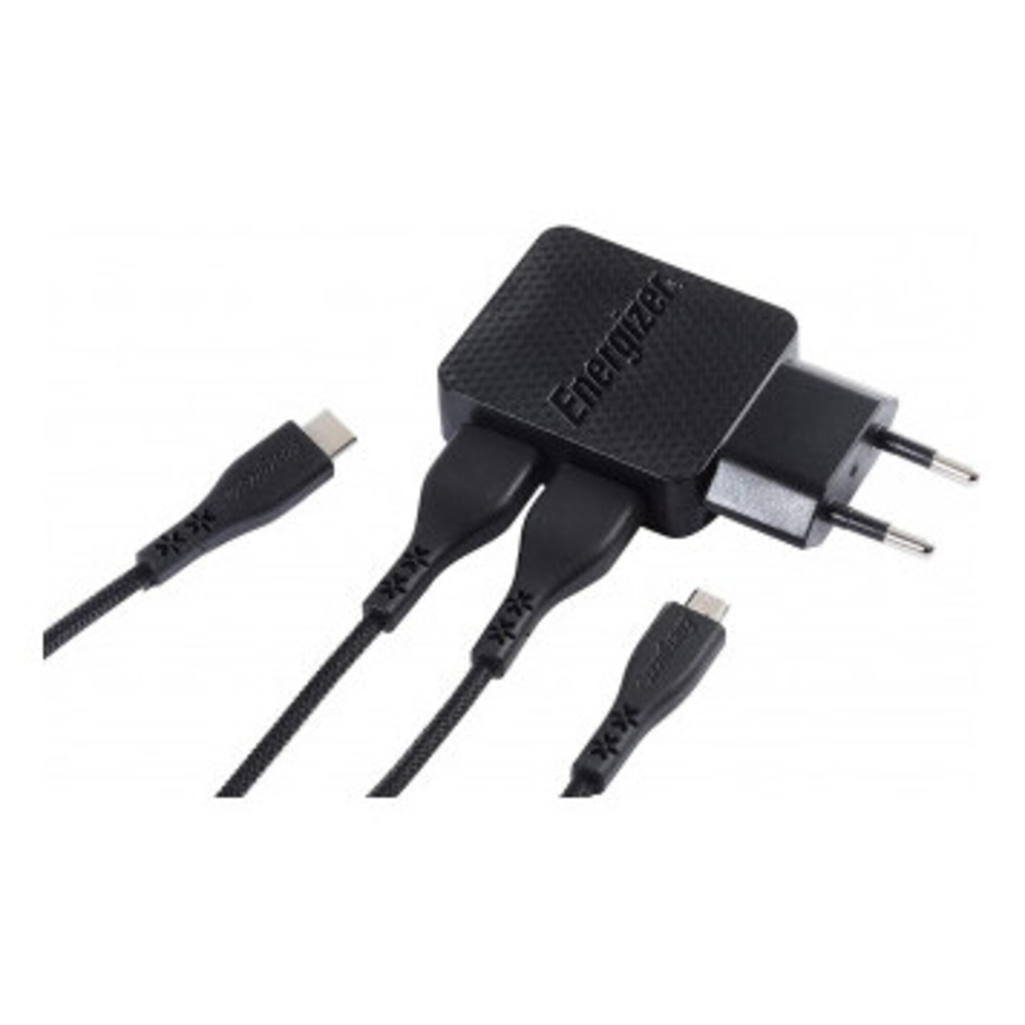 Chargeur secteur Garanti à vie 2. 2USB prise EU câbles USB C 2.0 & Micro USB inclus Neuf - vue 3