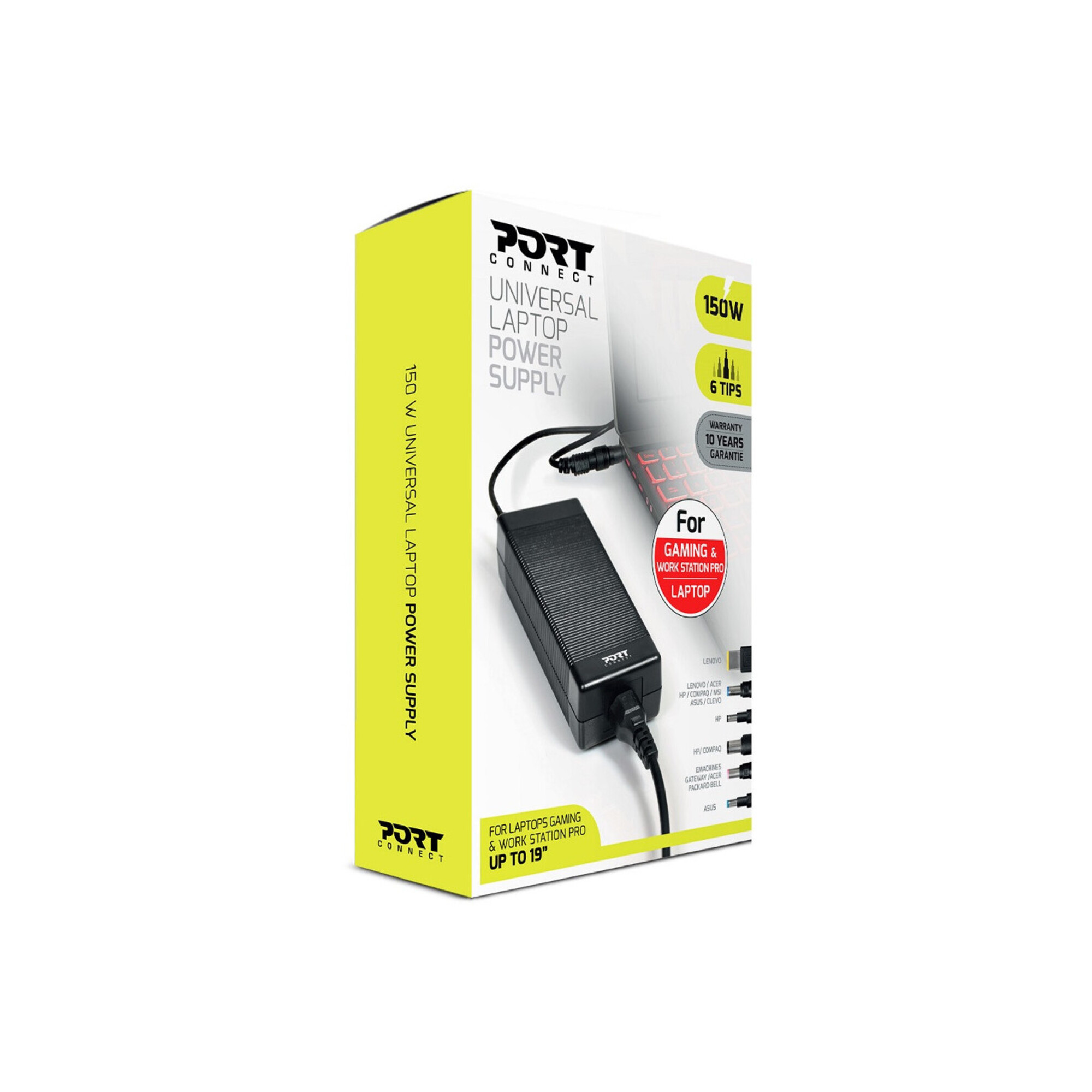 PORT Connect Universal Power Supply (150W) Noir - vue 4