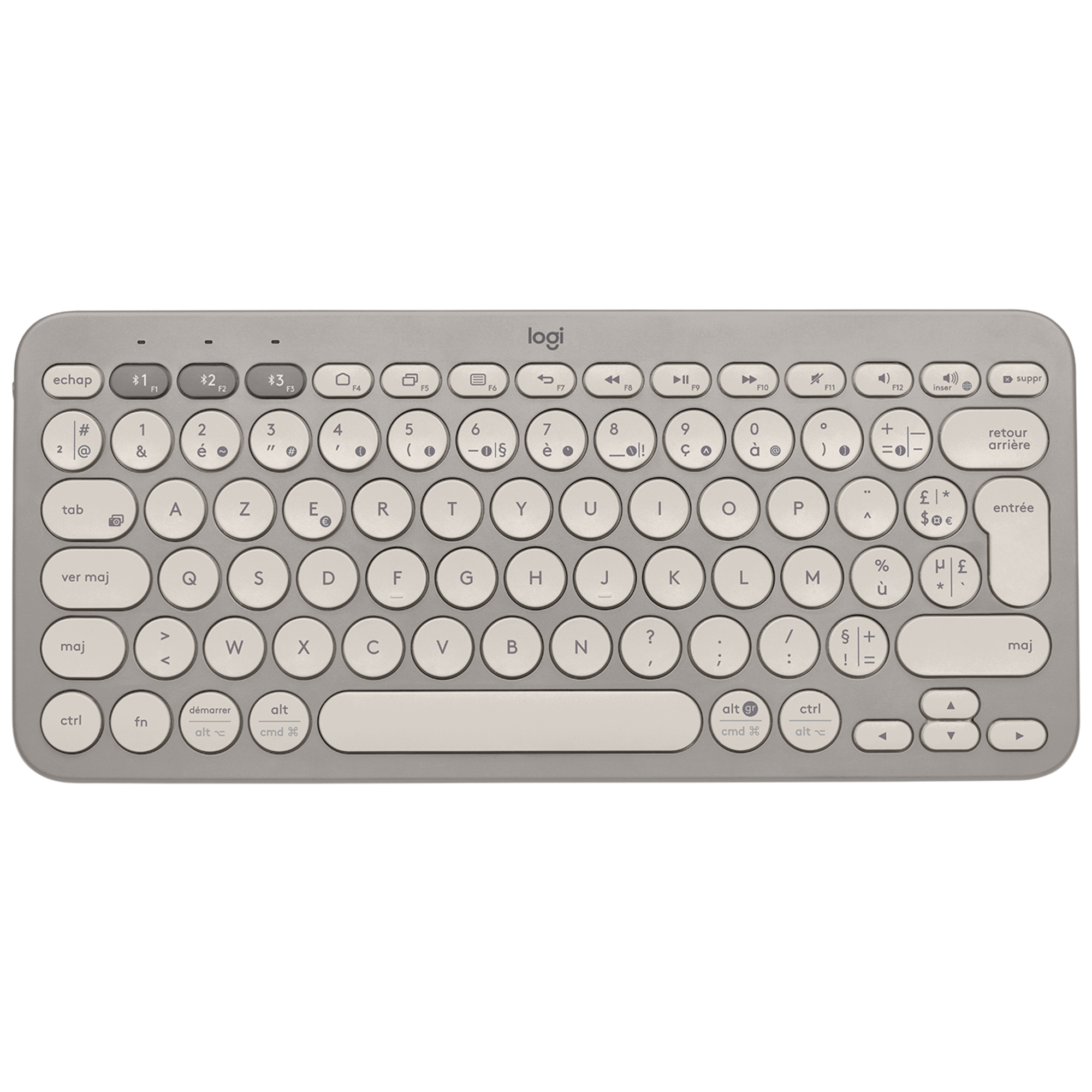 Logitech K380 clavier Universel Bluetooth AZERTY Français Sable - Neuf