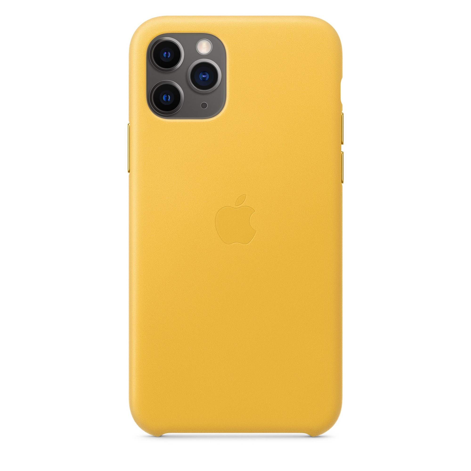 APPLE Coque en cuir avec MagSafe pour iPhone 11 Pro Jaune - Neuf