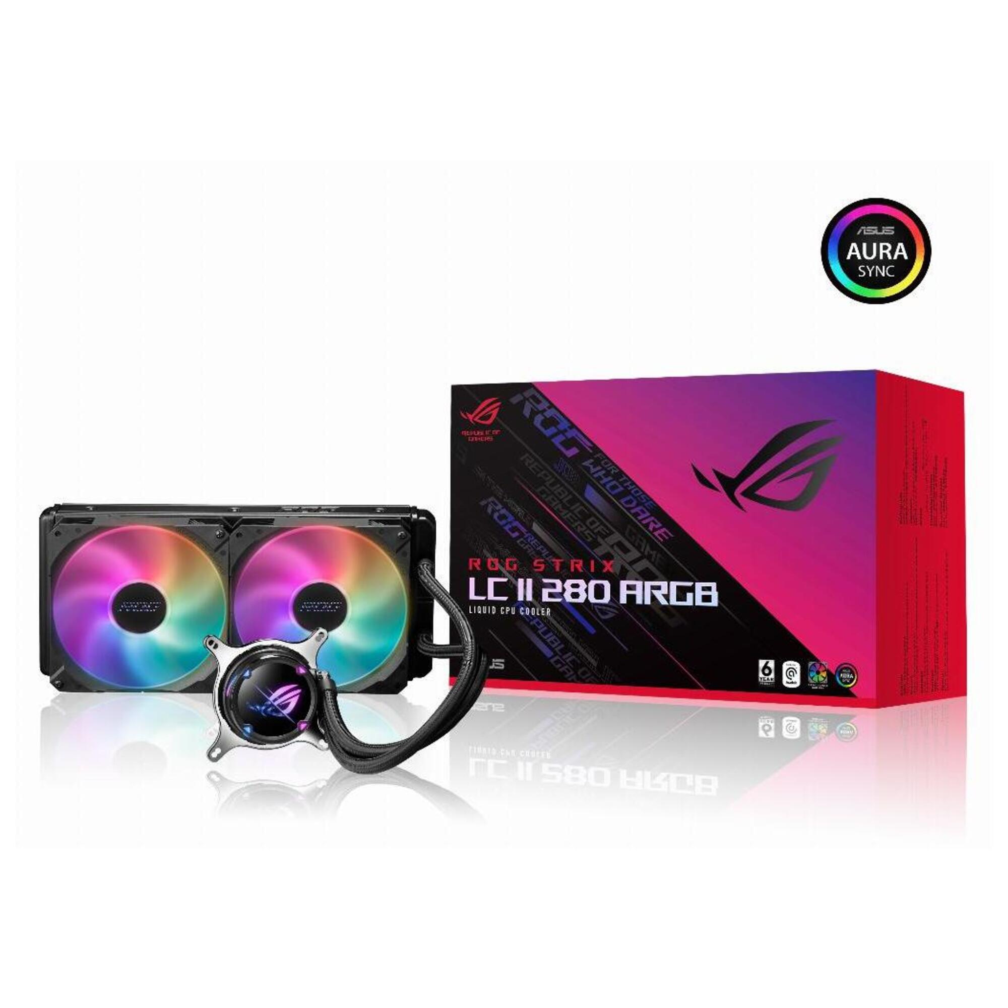 ASUS ROG STRIX LC II 280 ARGB Processeur Refroidisseur de liquide tout-en-un 14 cm Noir 1 pièce(s) - Neuf