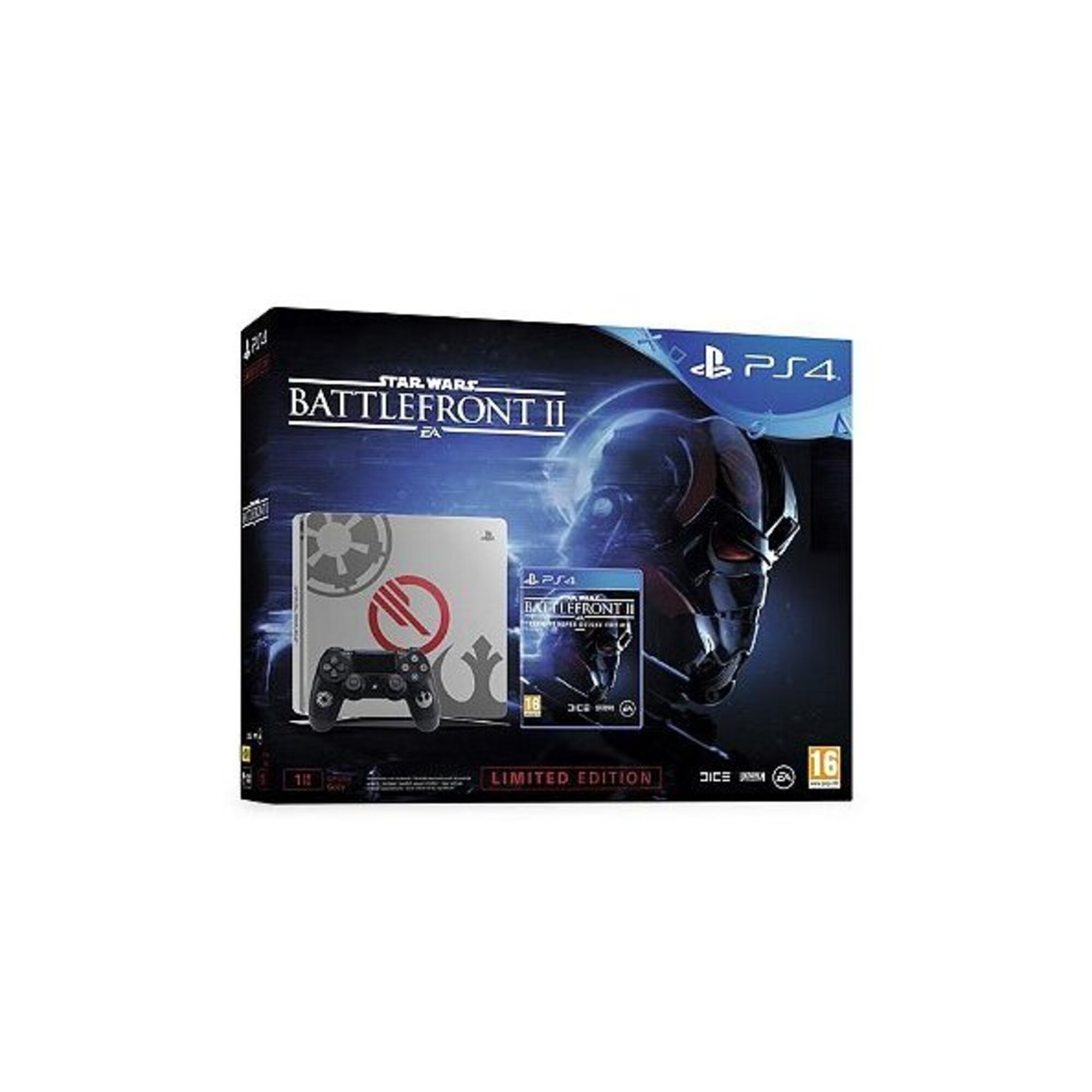 PS4 Slim 1To + Star Wars Battlefront II: Deluxe Edition - Très bon état