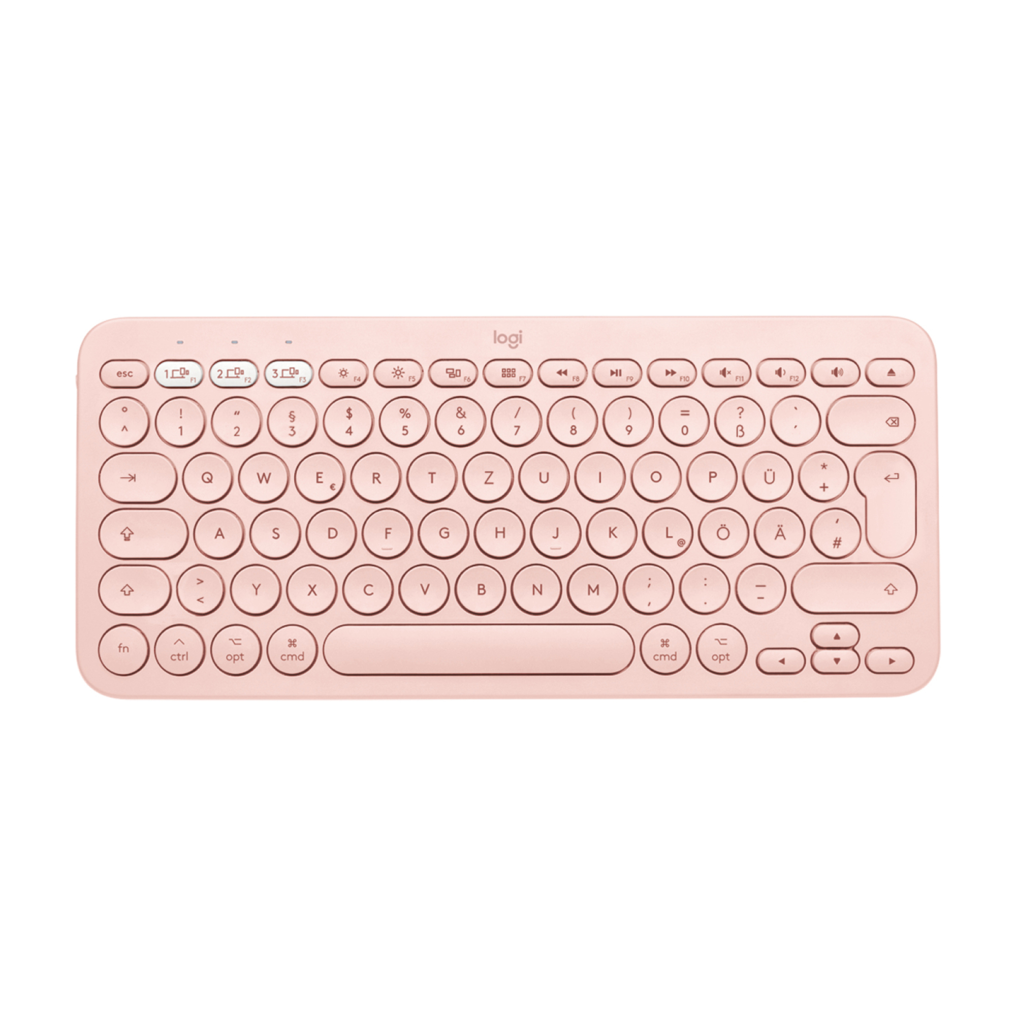 Logitech K380 for Mac Multi-Device Bluetooth Keyboard clavier Universel AZERTY Français Rose - Neuf