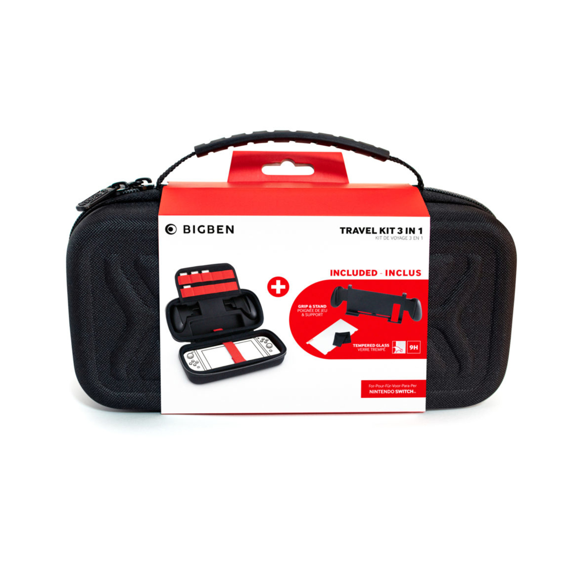 Pack Switch : Sacoche de transport + écran de protection + poignées antidérapantes - vue 2