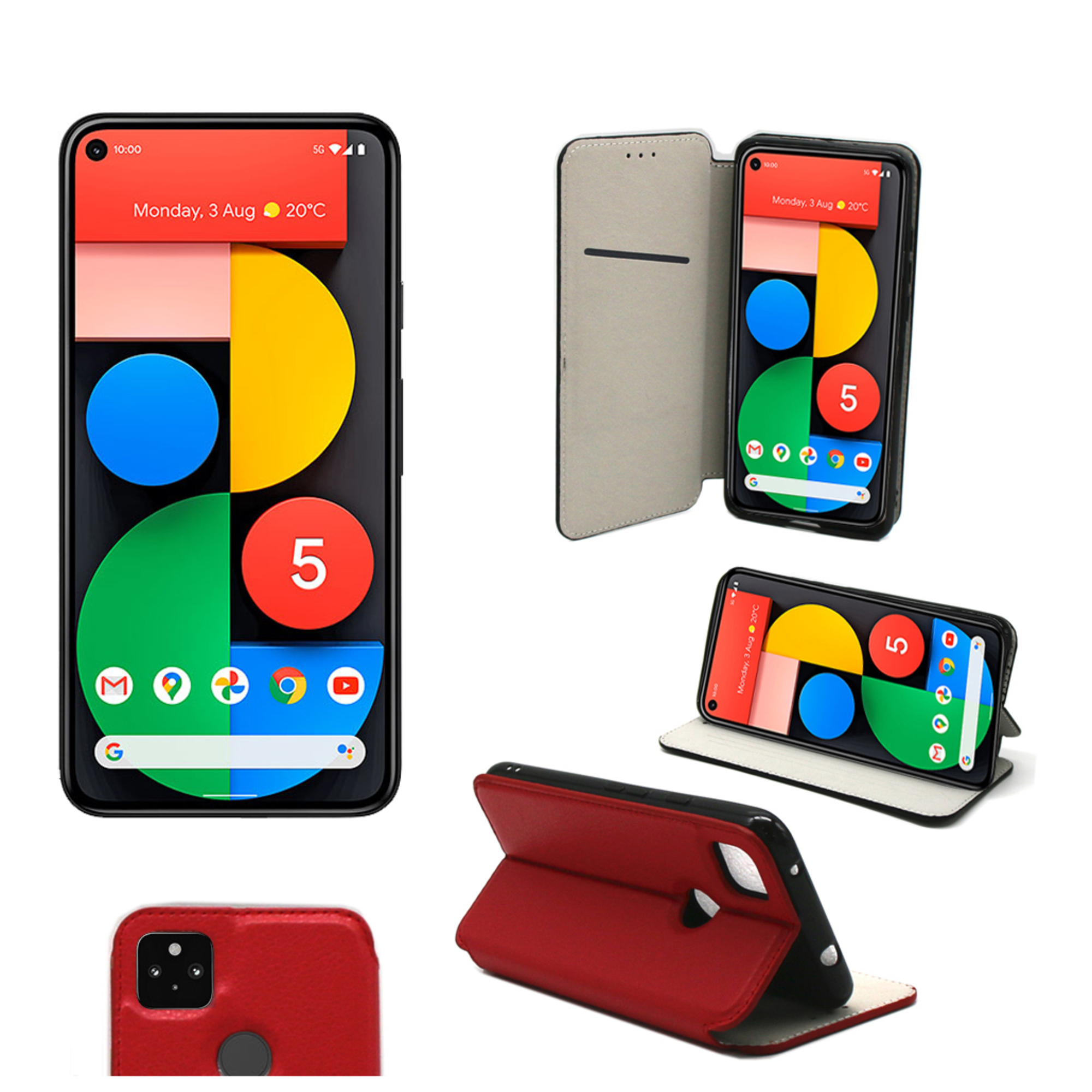 Xeptio Noire Coque Brossée Pour Google Pixel 5 5G Carbon Antichoc - Image 3