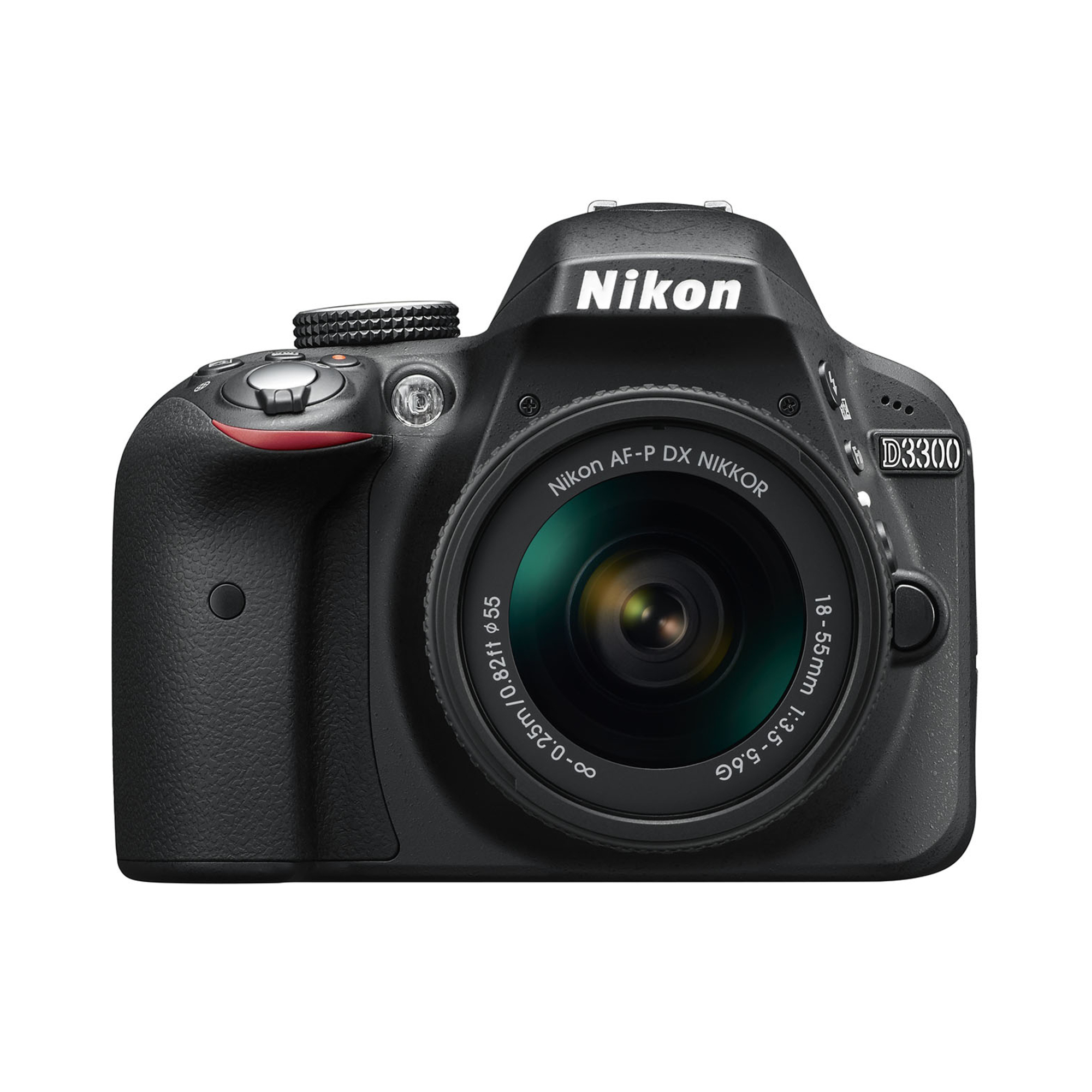 Nikon D3300 + AF-P 18-55mm VR Kit d'appareil-photo SLR 24,2 MP CMOS 6000 x 4000 pixels Noir - Bon état