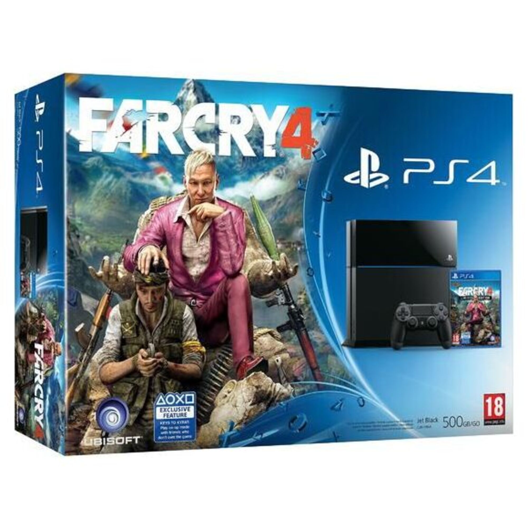 Console PS4 500 Go Noire + Far cry 4 - Excellent état