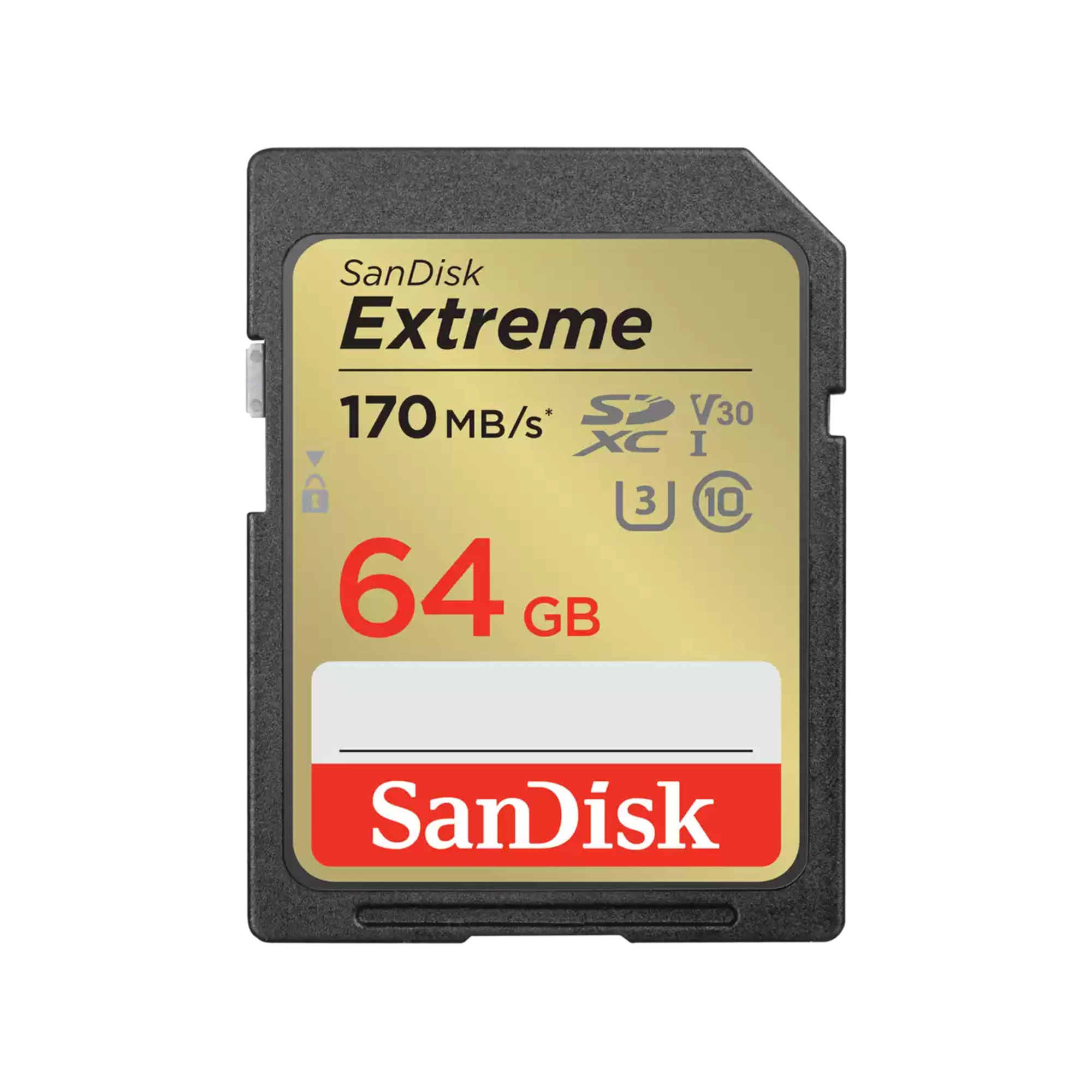 SanDisk Extreme 64 Go SDXC UHS-I Classe 10 - Neuf