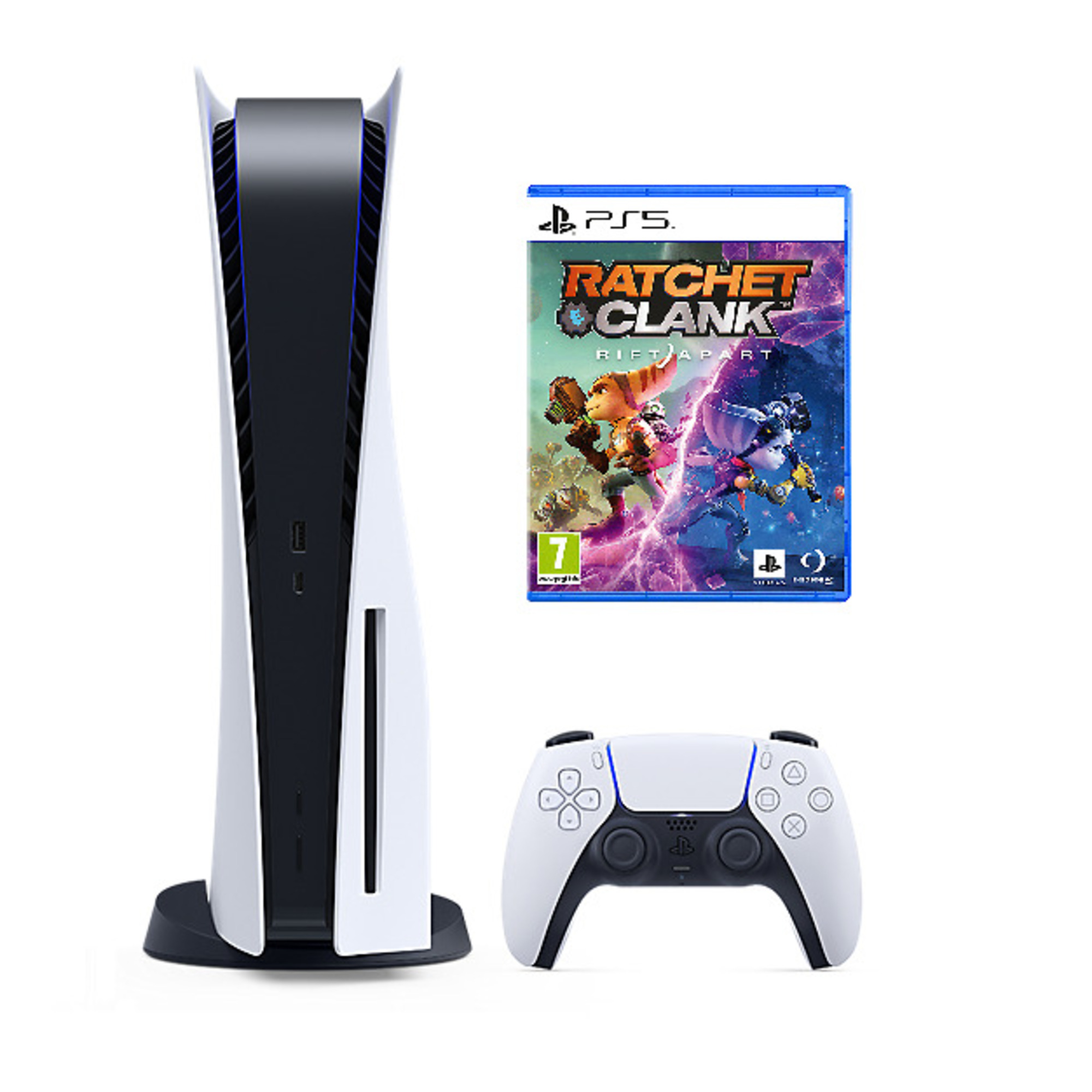 Pack PS5 & Ratchet & Clank Rift Apart - Console de jeux Playstation 5 (Standard) - Neuf