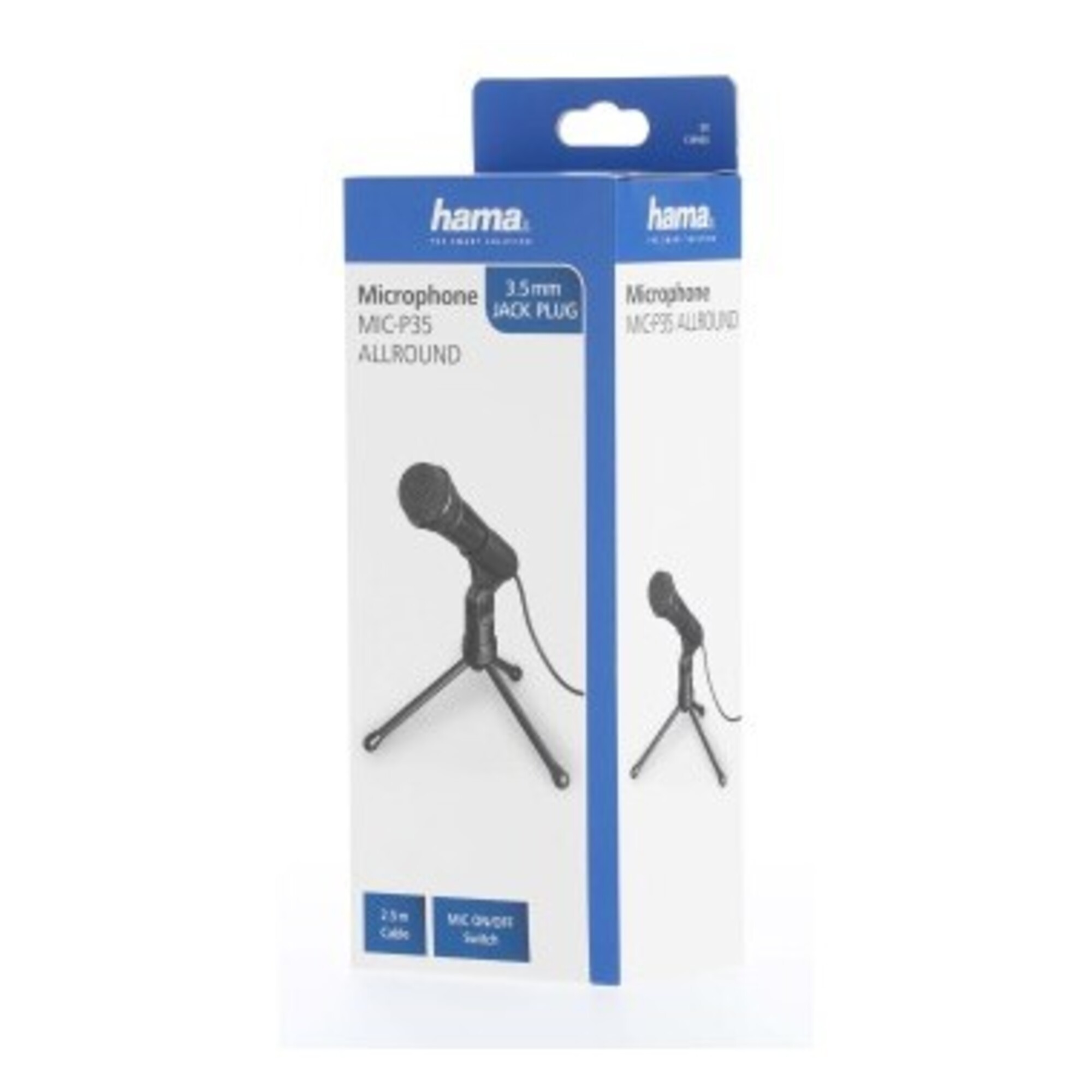 Microphone Hama MIC-P35 Allround – PC, Jack 3,5 mm, Unidirectionnel - vue 3