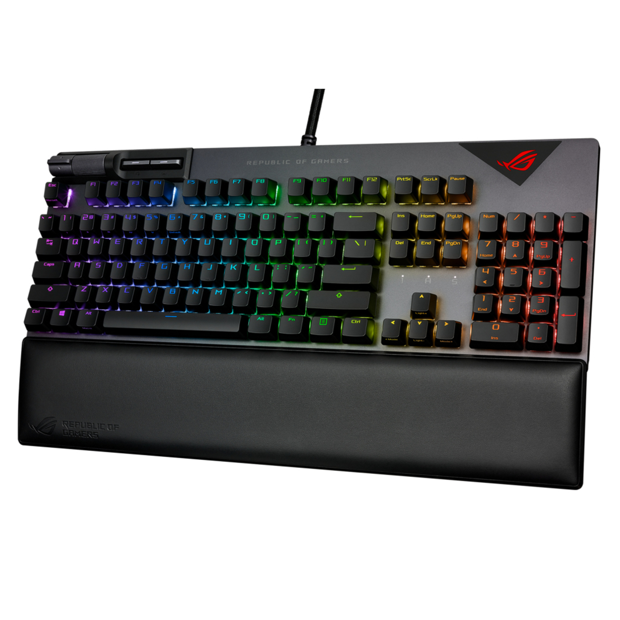 ASUS ROG Strix Flare II clavier USB AZERTY Français Noir, Gris - Neuf