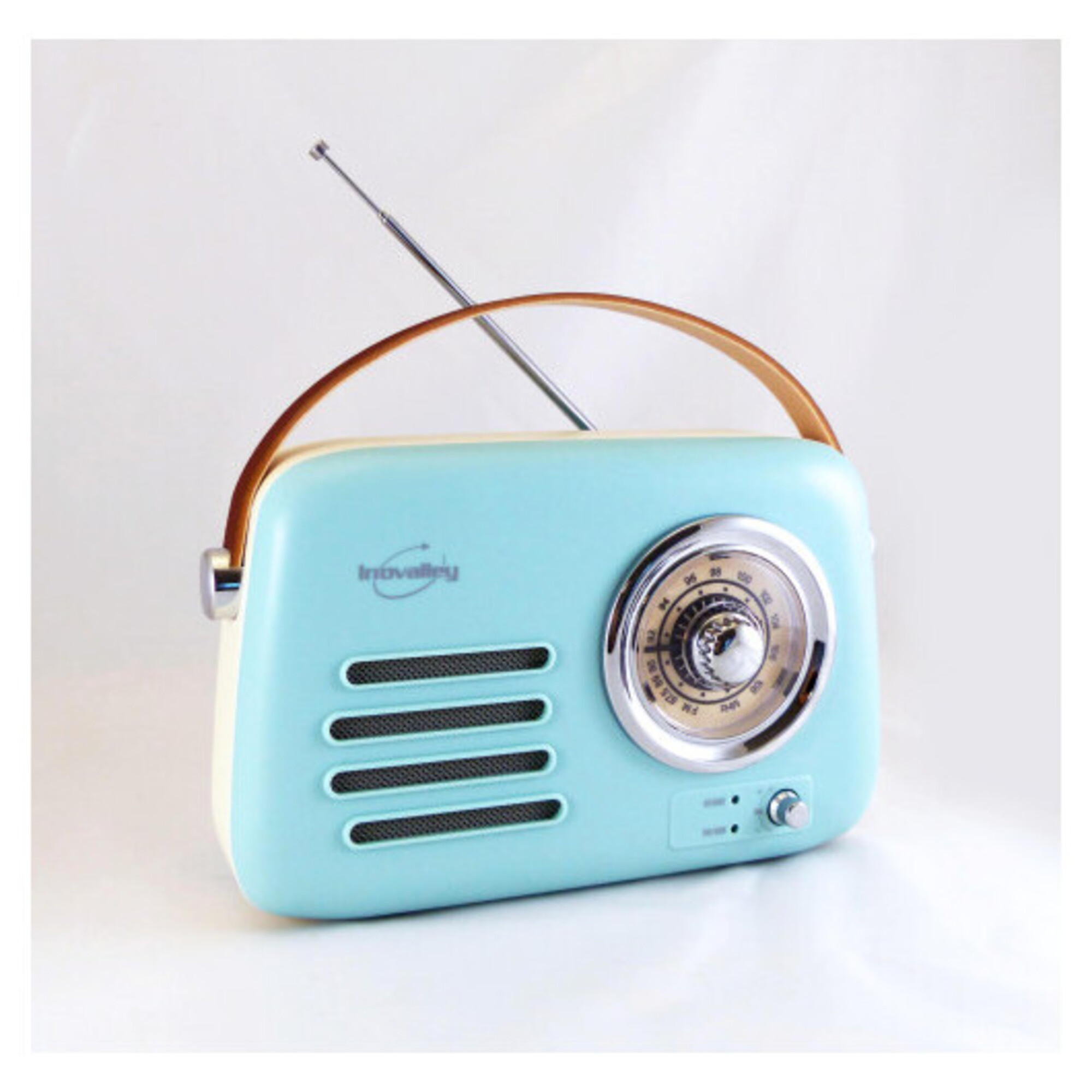 Inovalley RETRO35 C Radio FM Vintage autonome Bluetooth 4.1 Batterie 1500mAh intégrée HP 5 Watts 3 pouces Neuf - vue 5