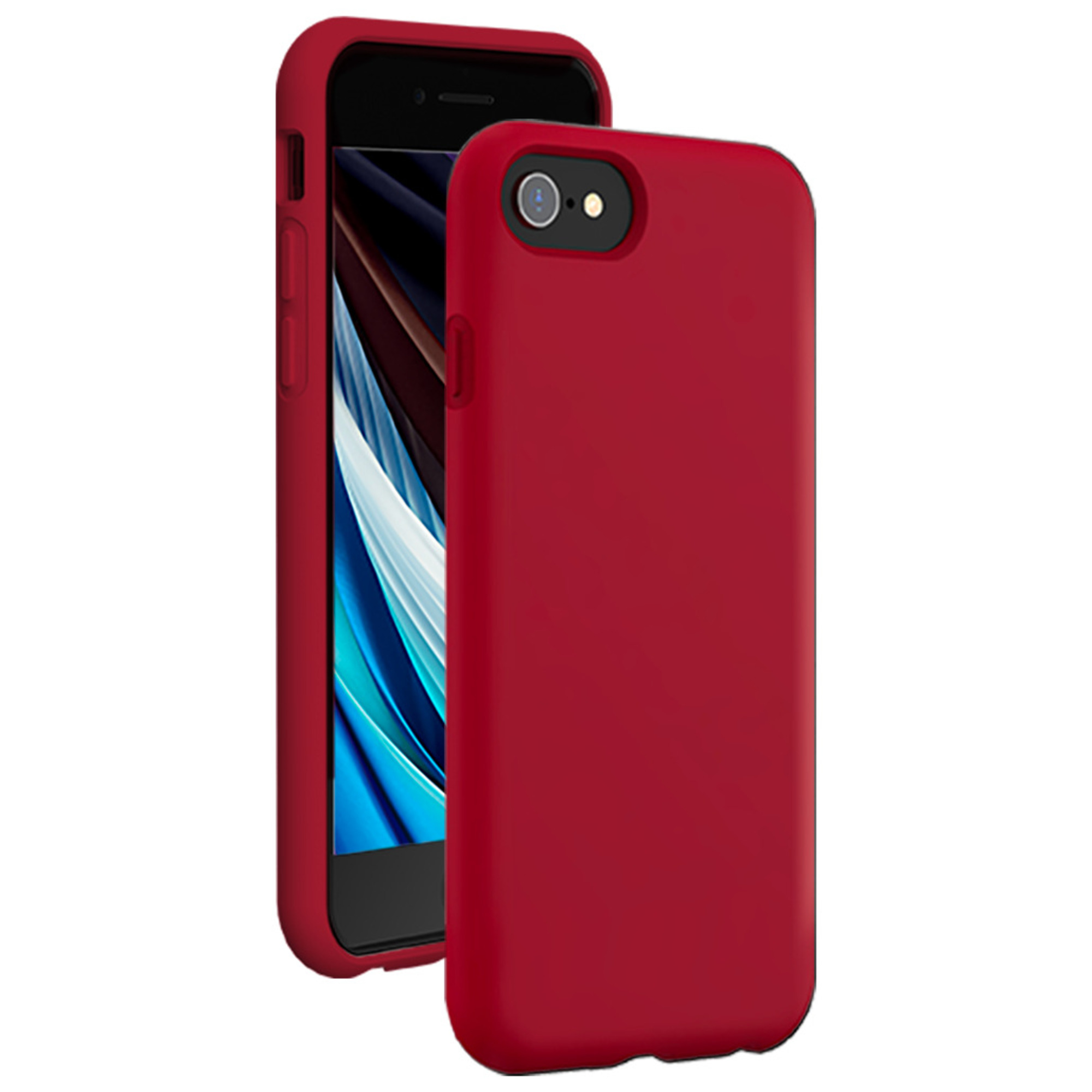 Apple iPhone 6/7/8/SE/SE22 Funda Silicona SoftTouch Rojo Bigben - nuevo