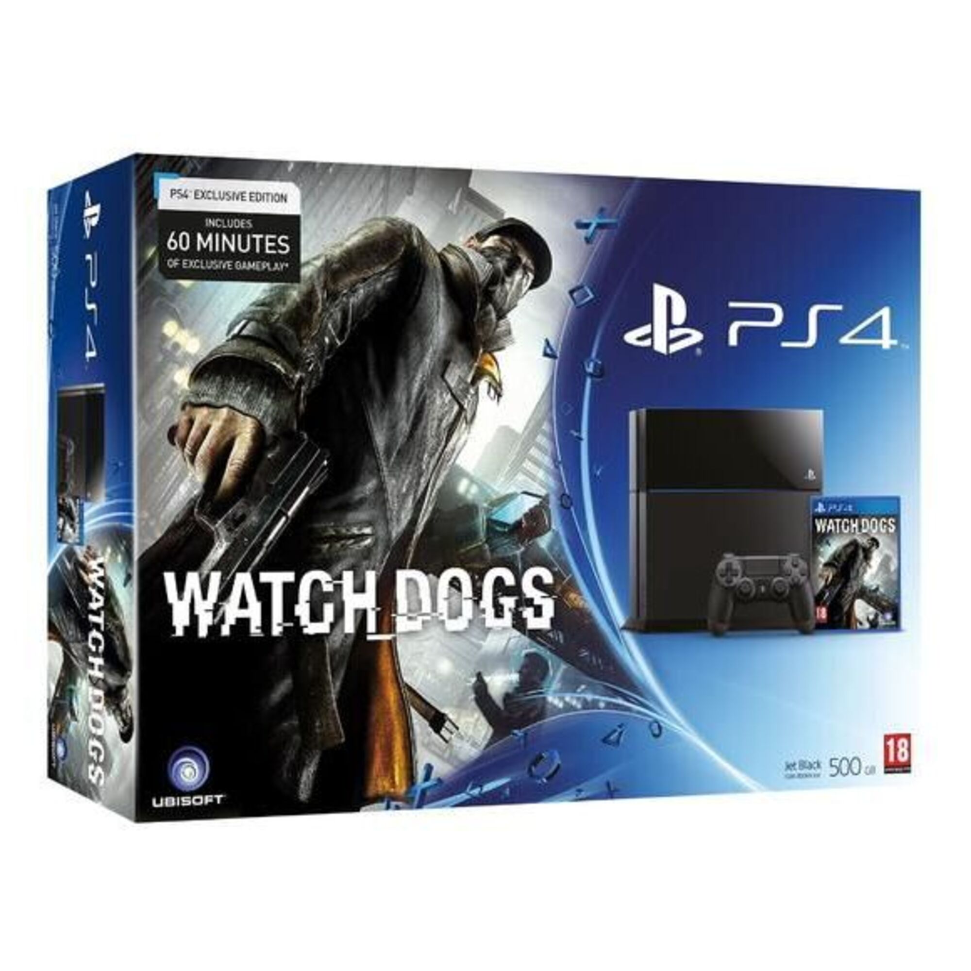 Console PS4 500 Go Noire + Watch Dogs - Excellent état