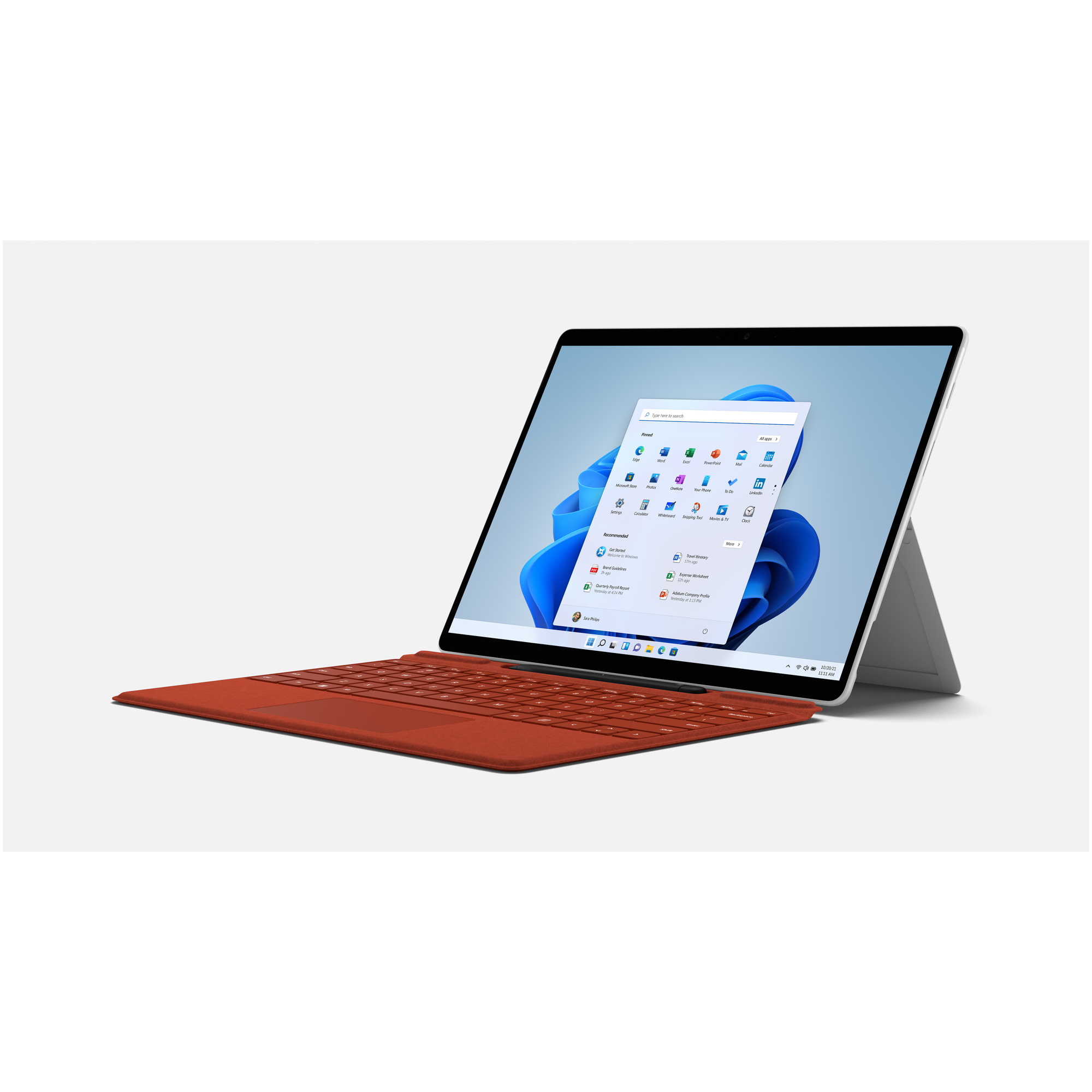 Microsoft Surface Pro Signature Keyboard with Slim Pen 2 AZERTY Français Microsoft Cover port Rouge - Neuf