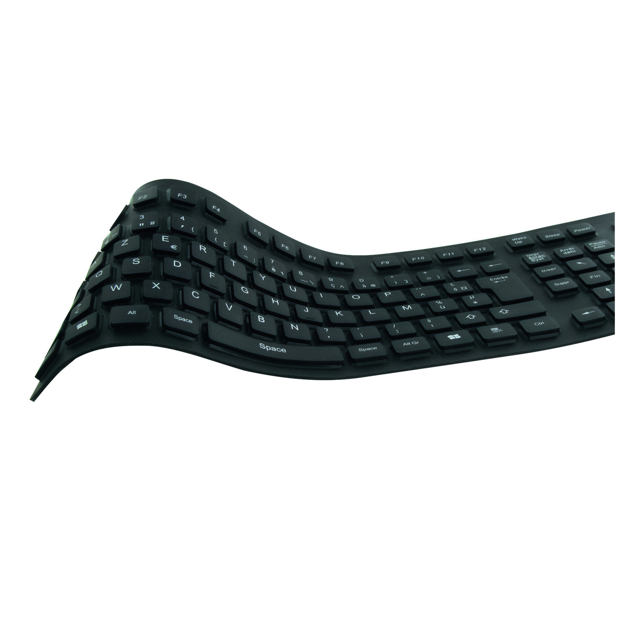Mobility Lab clavier flexible waterproof étanche et enroulable ML300559 AZERTY - vue 2
