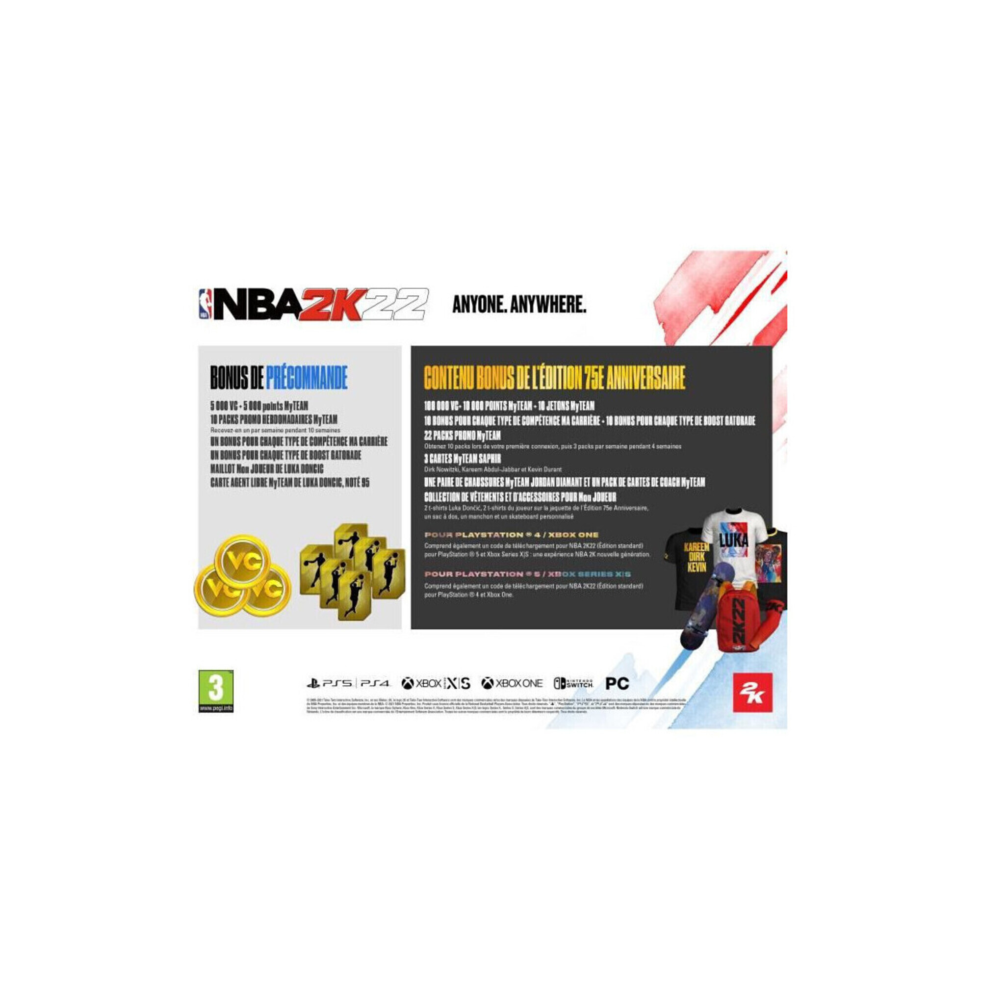 NBA 2K22 Jeu Xbox One - Neuf