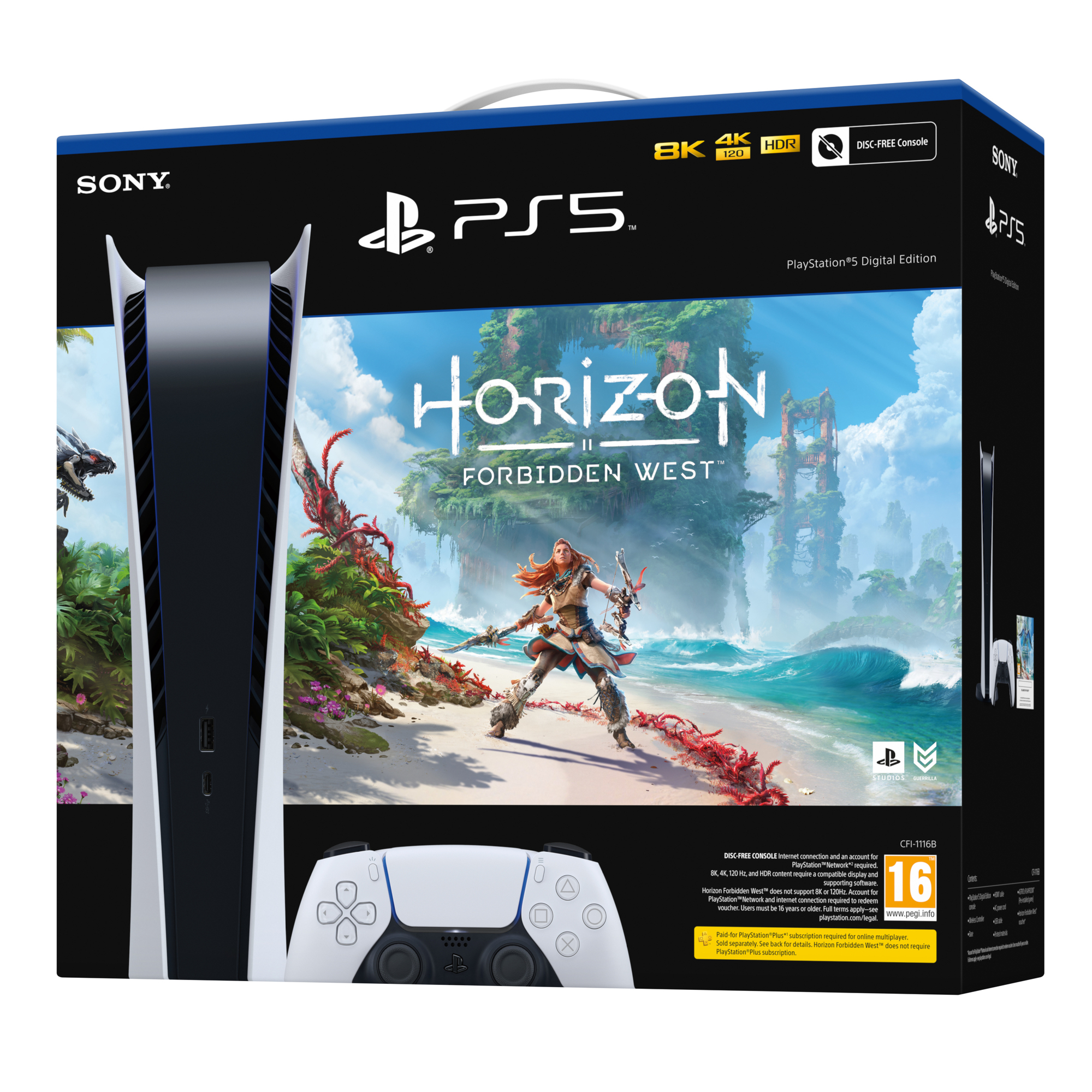 Pack PS5 & Horizon Forbidden West - Console de jeux Playstation 5 (Digitale) - Neuf