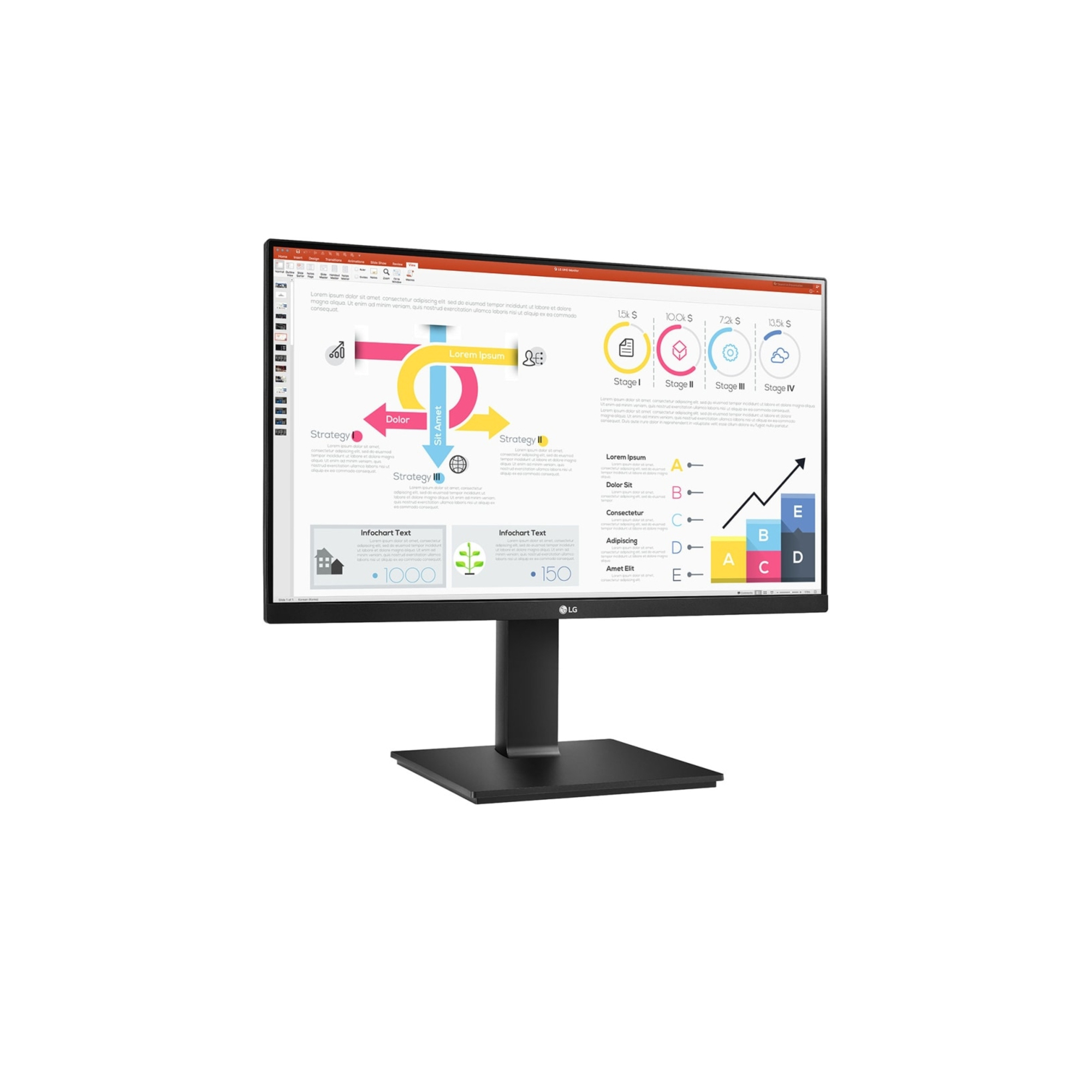 LG 24QP750-B écran plat de PC 60,5 cm (23.8 ) 2560 x 1440 pixels Quad HD LED Noir - Neuf