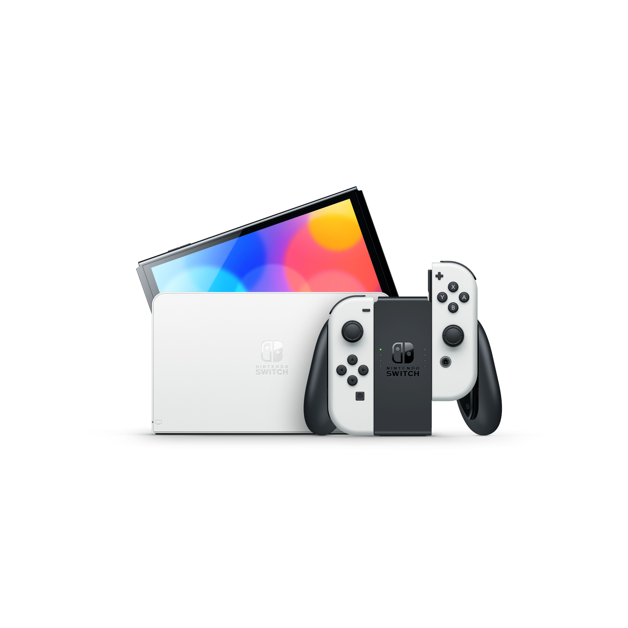 Switch (OLED) - Console de jeux portables 17,8 cm (7 ) 64 Go Écran tactile Wifi, Blanc - Neuf