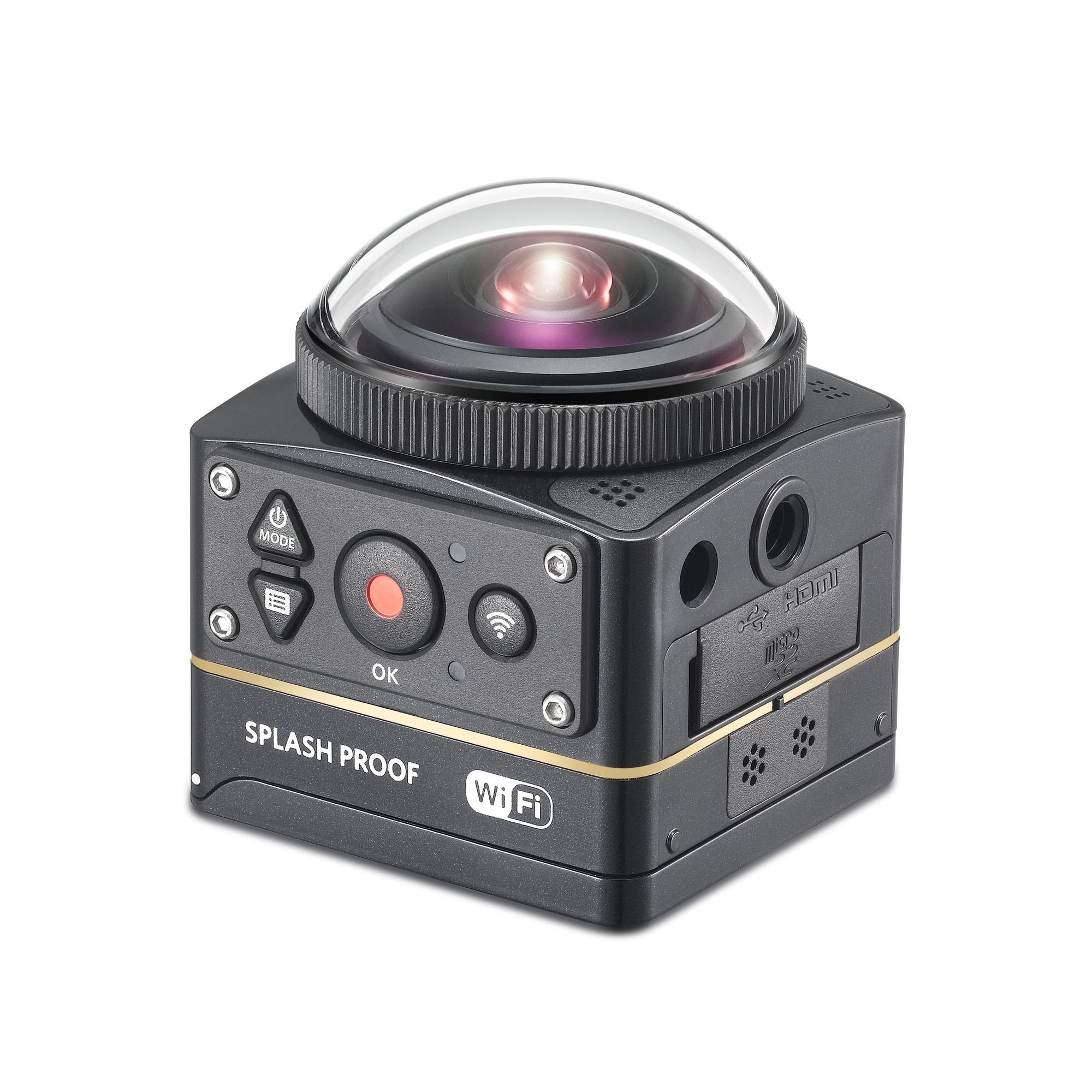 KODAK Pixpro SP360 4K Action Cam Noir - Pack Explorer - Caméra numérique 360° - Vidéo 4K - Accessoires inclus - Neuf