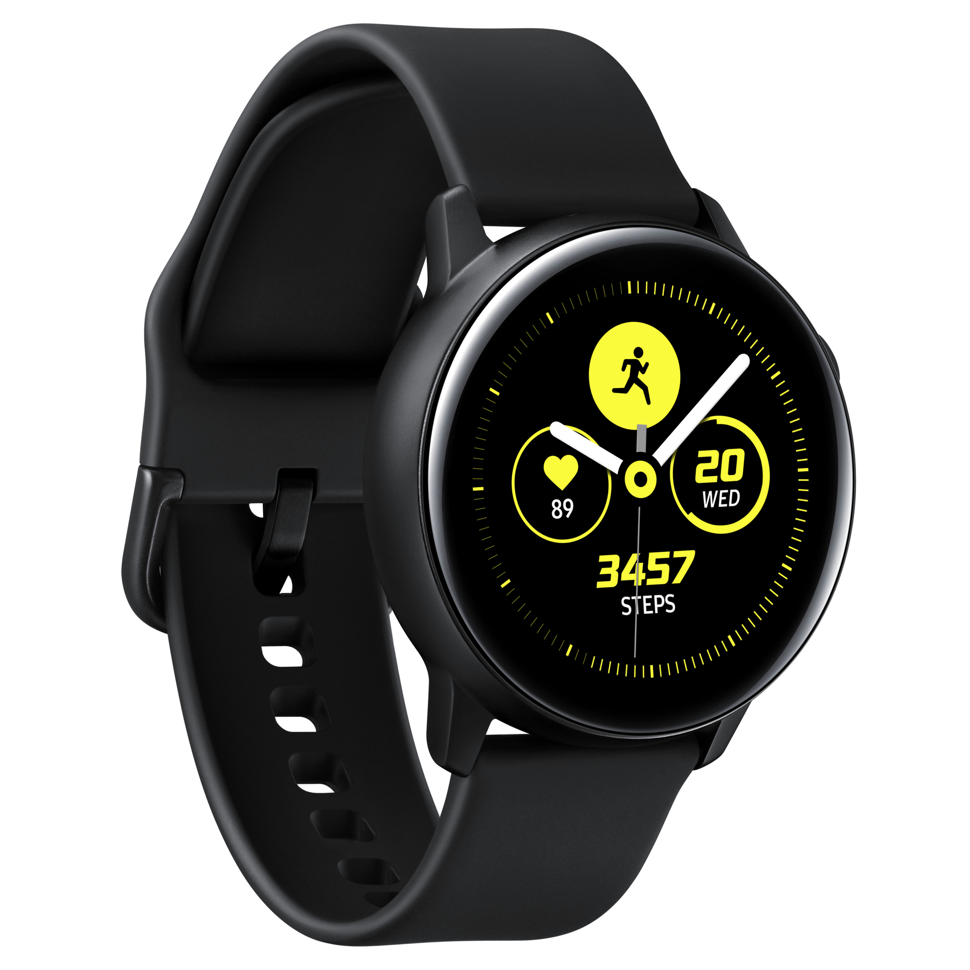 Samsung Galaxy Watch Active 2,79 cm (1.1 ) OLED 40 mm Numérique 360 x 360 pixels Écran tactile Noir Wifi GPS (satellite) - Bon état