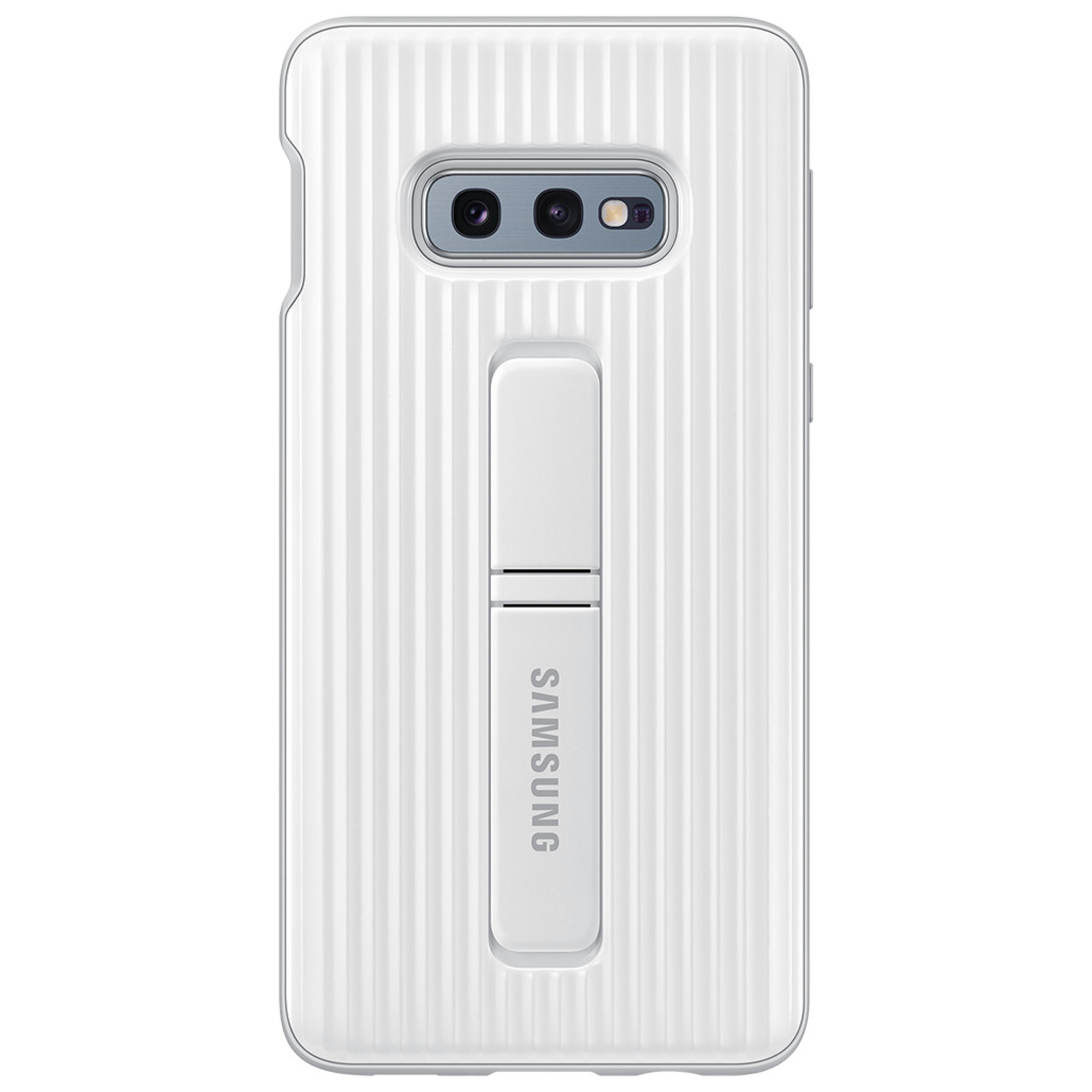 Coque renforcée avec fonction Stand Blanc pour Galaxy S10E - nuevo
