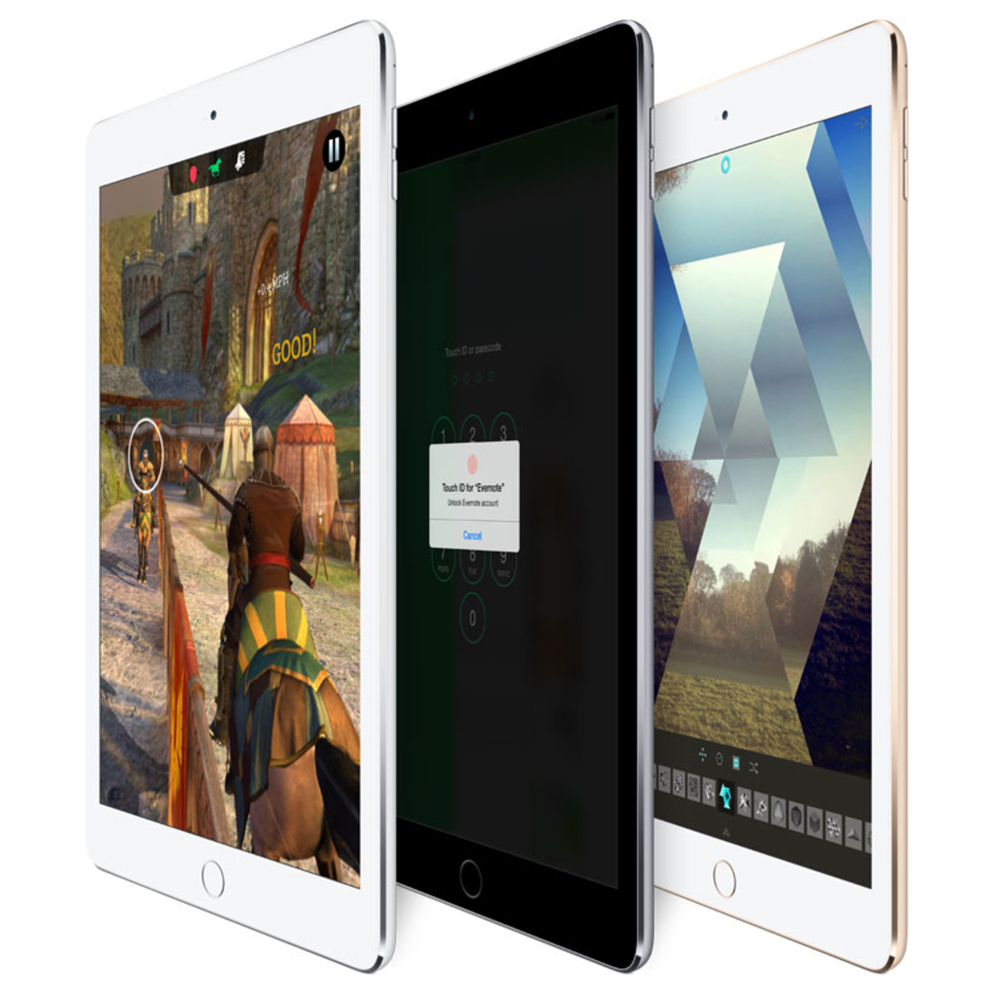 iPad Air 2 (9,7'') 64 Go WiFi + Cellular, Gris sidéral - Excellent état