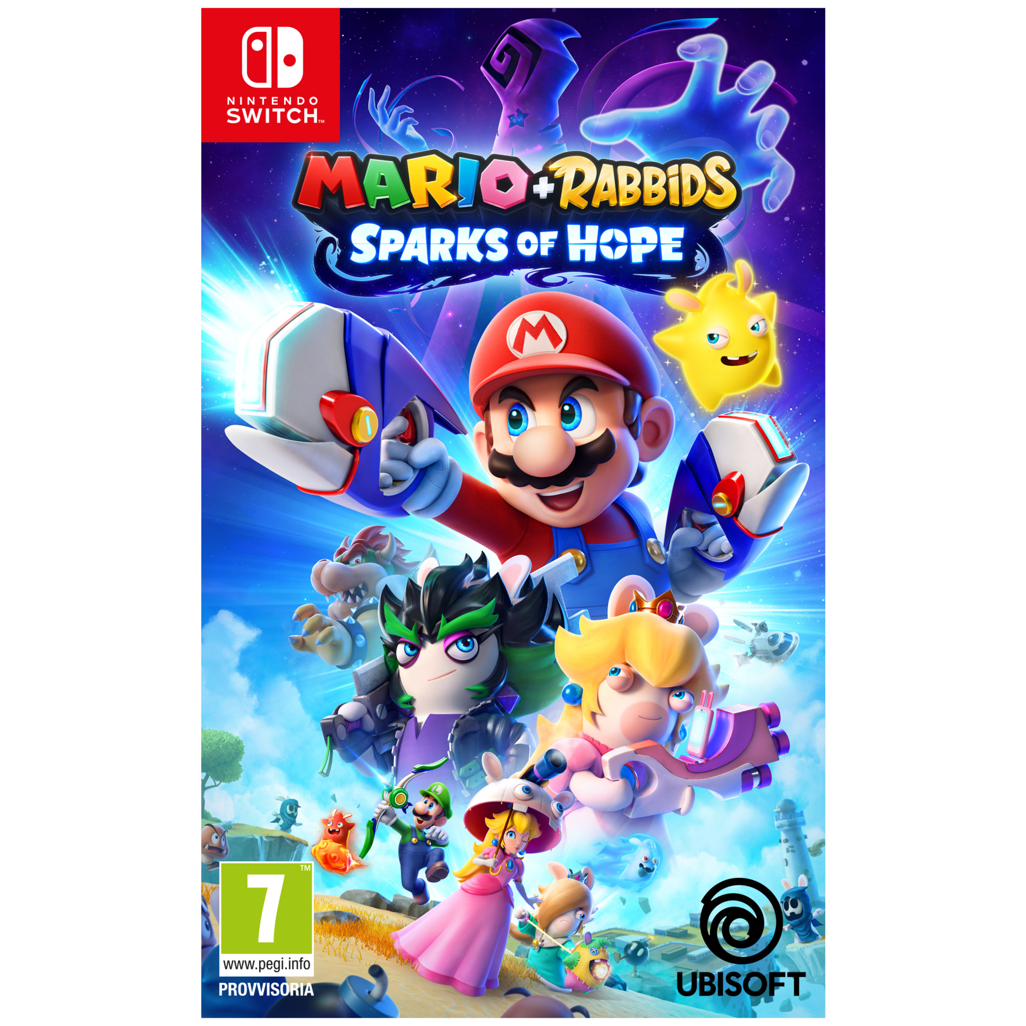 Nintendo Mario + Rabbids Sparks of Hope Standard+Module complémentaire Allemand Anglais Espagnol Français Italien Nintendo Switch Neuf