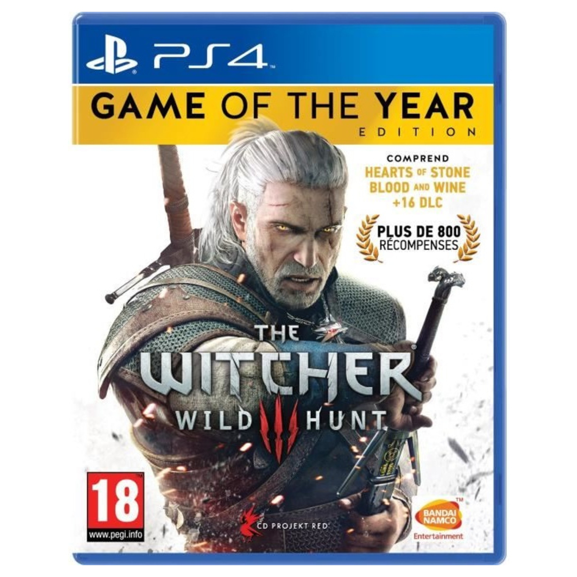 BANDAI NAMCO Entertainment The Witcher 3: Wild Hunt - Game of the Year Edition, PS4 Anglais PlayStation 4 - Neuf