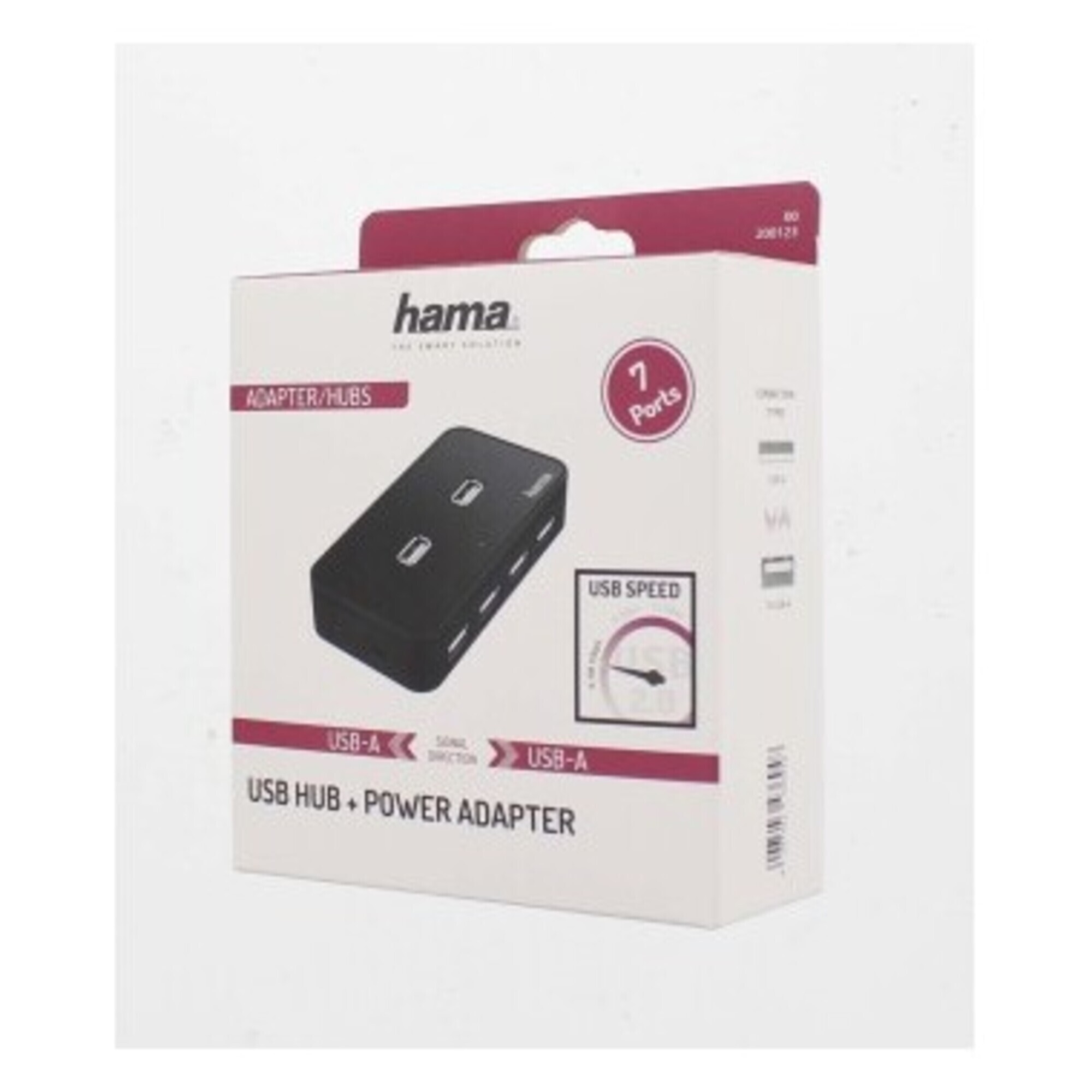 Hama 00200123 hub & concentrateur USB 2.0 480 Mbit/ Neuf - vue 2